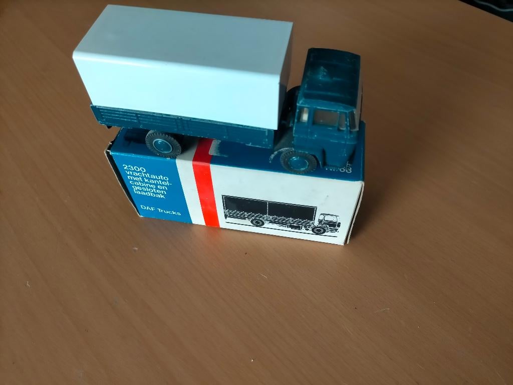 Lion car Daf 2000 + Doosje, Verzenden, Zo goed als nieuw, Bus of Vrachtwagen, Lion Toys