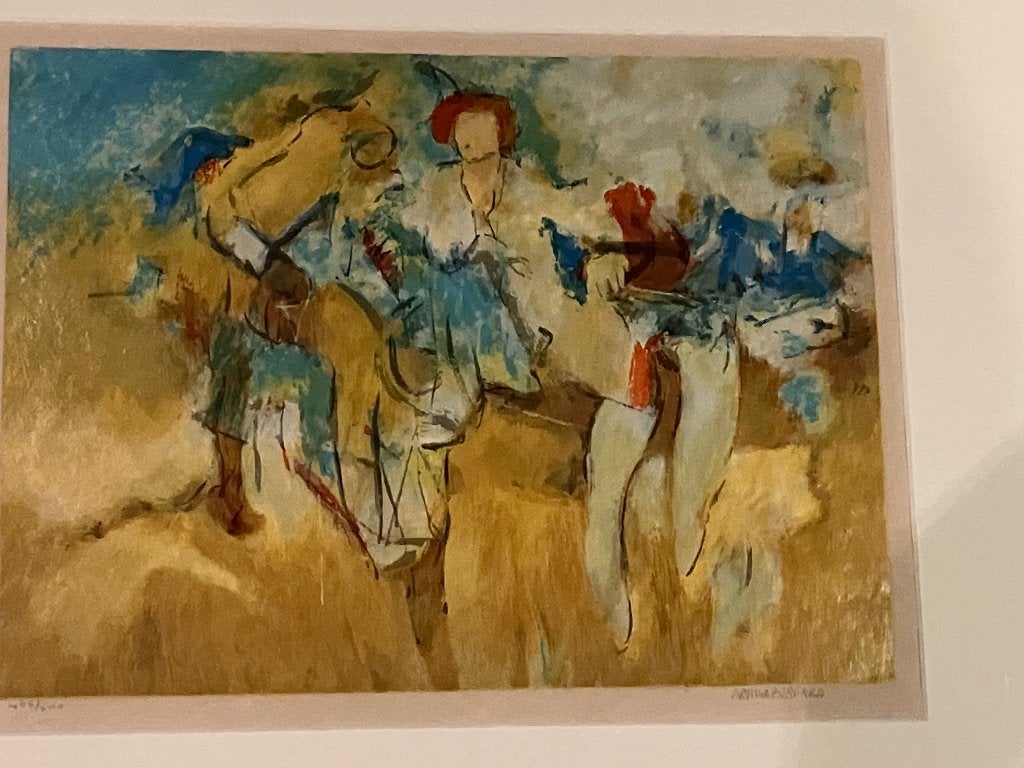 Genummerde zeefdruk “Laying Woman” Arthur Bernard, Antiek en Kunst, Genummerd, Ophalen of Verzenden, Personages en Fantasiefiguren