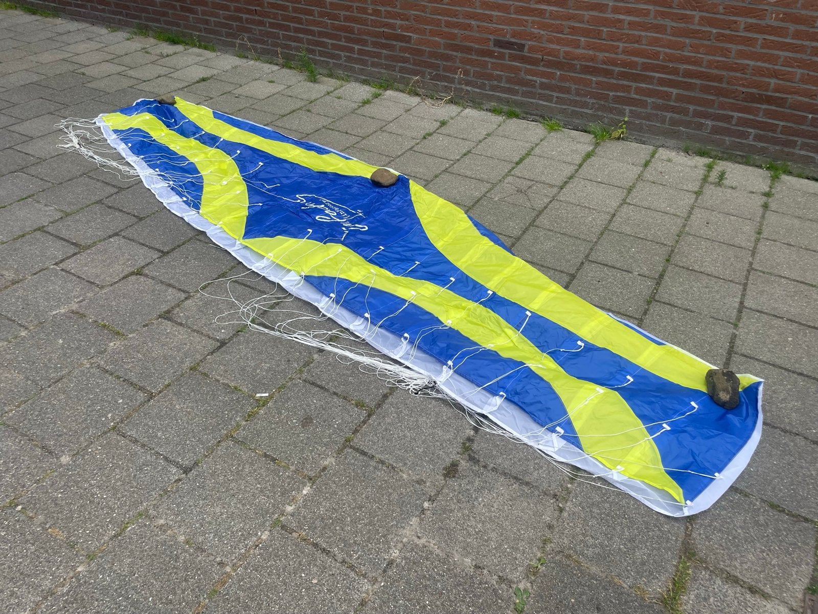 InFactory 7m² Kite met lijnen, Watersport en Boten, Kitesurfen, Gebruikt, Bar, Geen board, Ophalen of Verzenden