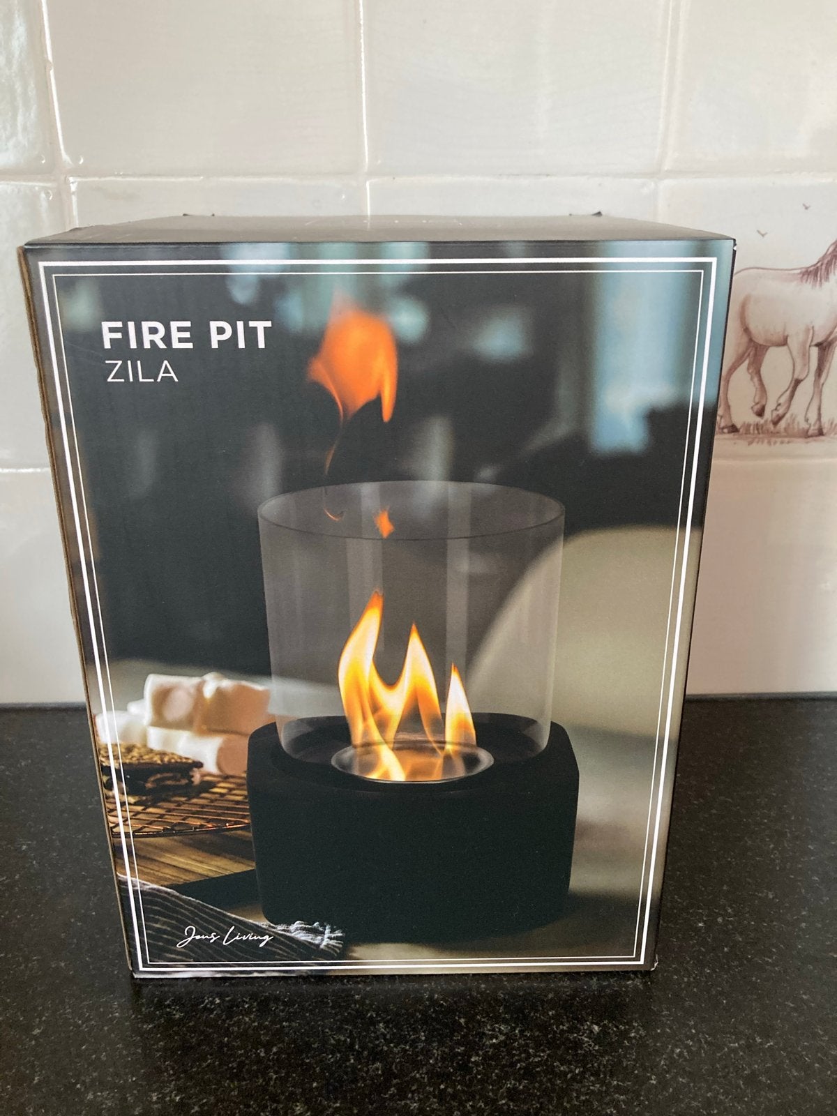 Jens Living Zila Fire Pit Bio-Ethanol Sfeerhaard, Zwart, Nieuw, Ophalen of Verzenden, Modern
