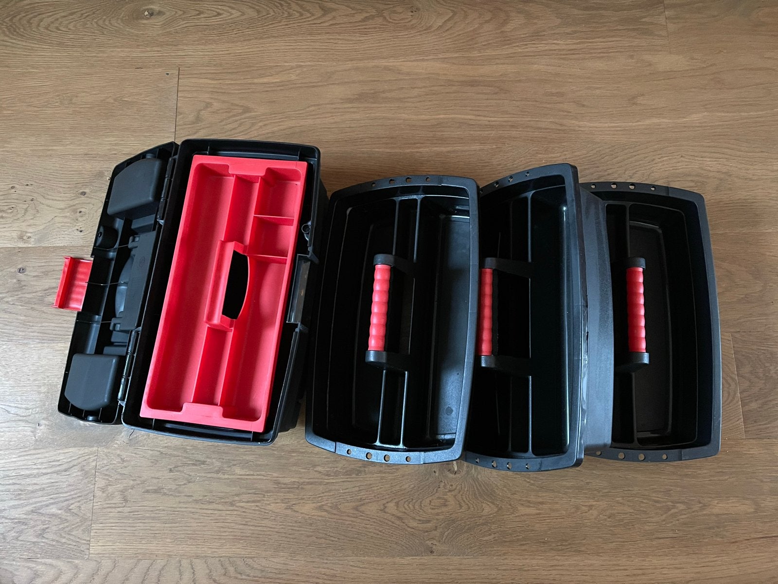 Keter Gereedschapskist met 3 Opbergbakken, Ophalen of Verzenden, Nieuw