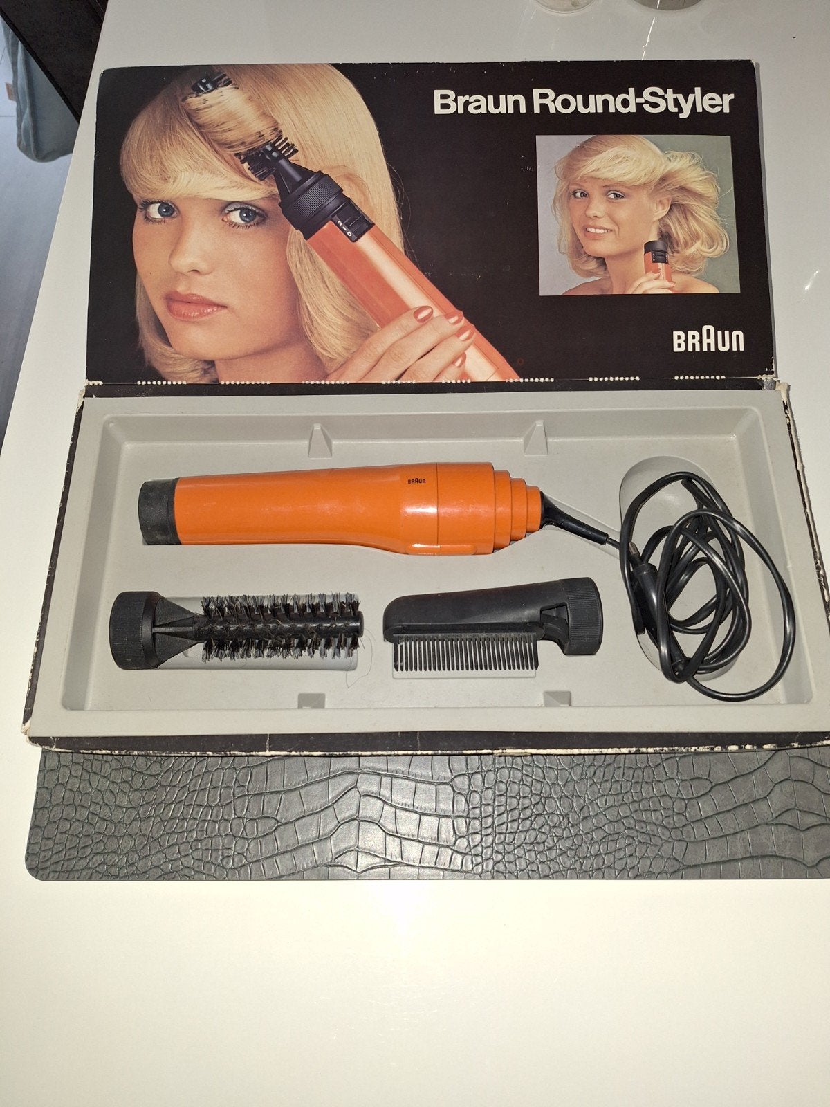 Retro föhn van Braun - Vintage Round-Styler, Ophalen of Verzenden