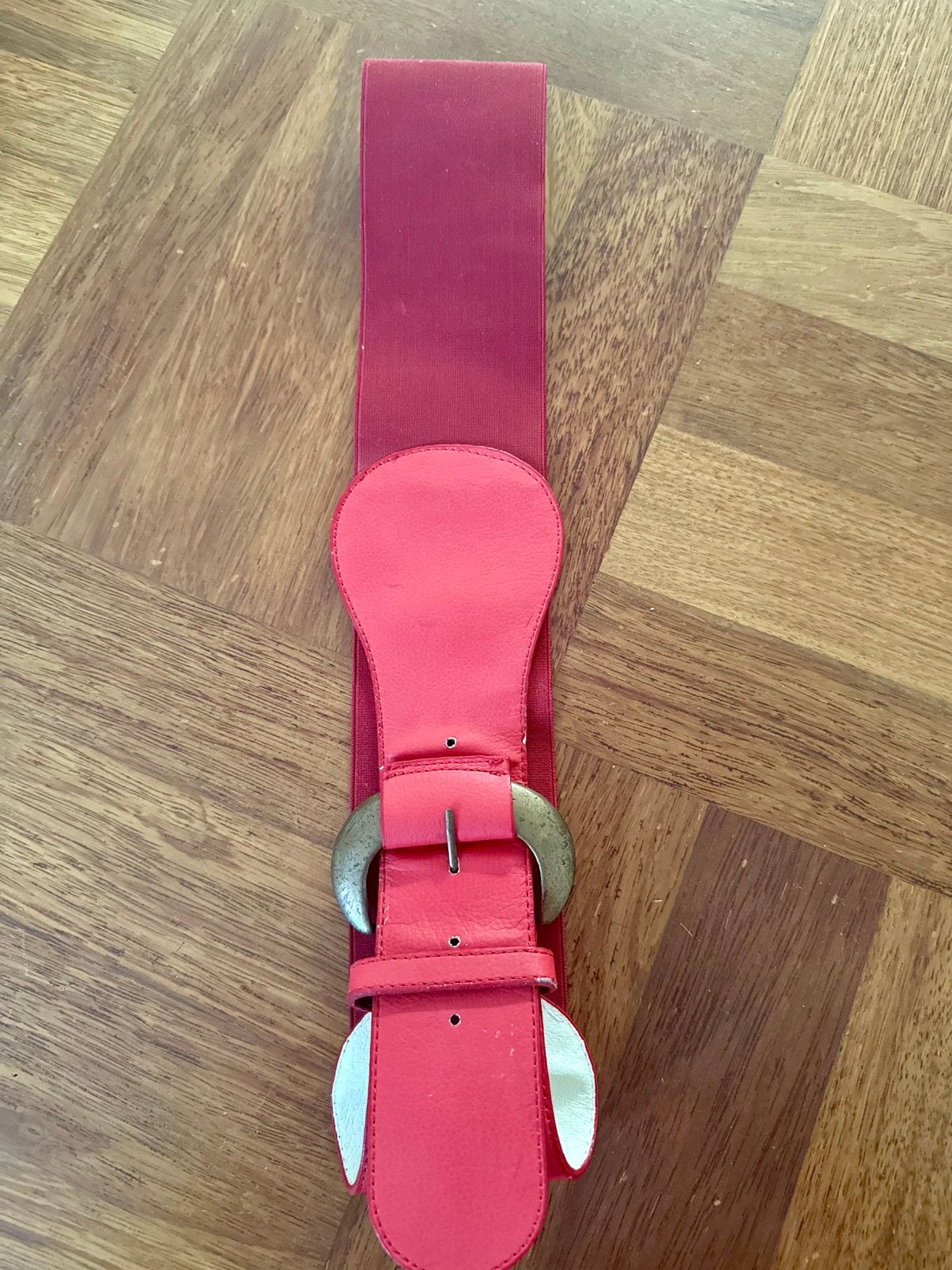 Brede rode elastische tailleriem, Tailleriem, Ophalen of Verzenden, Gedragen, Rood
