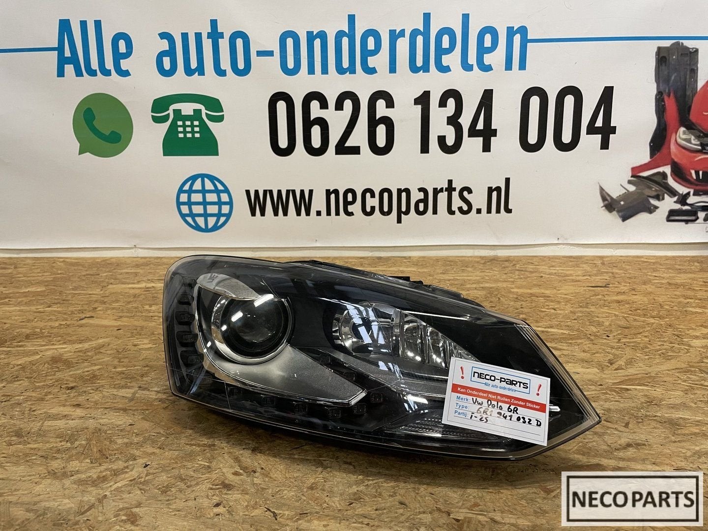 VW POLO 6R XENON LED KOPLAMP RECHTS ORIGINEEL 6R1941032D, Gebruikt, -, Volkswagen, -