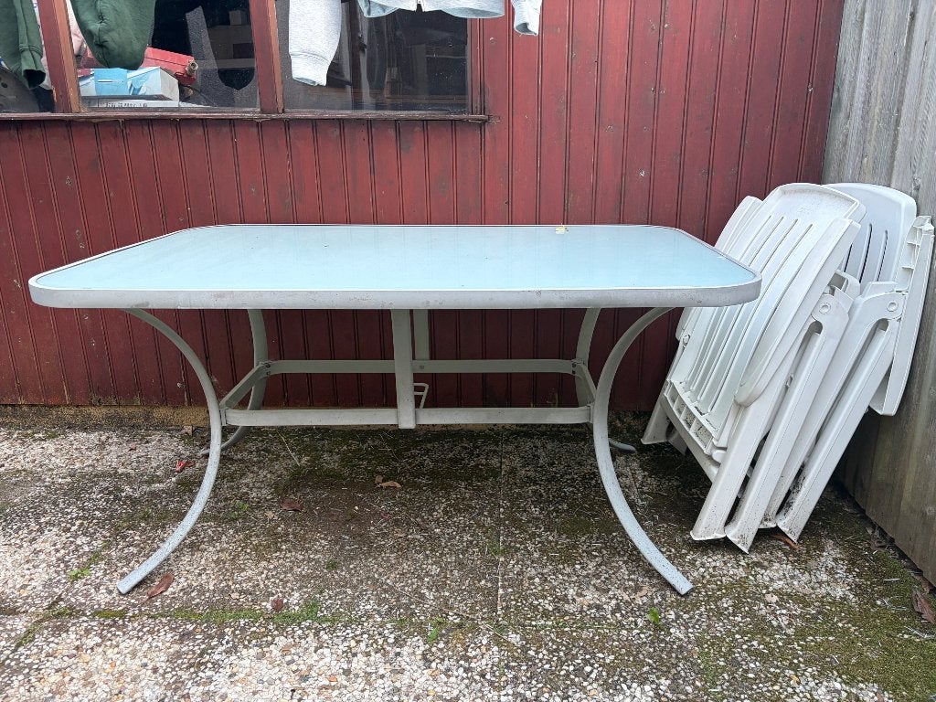 Gratis op te halen tuintafel, Ophalen, Gebruikt, Rechthoekig, Overige materialen