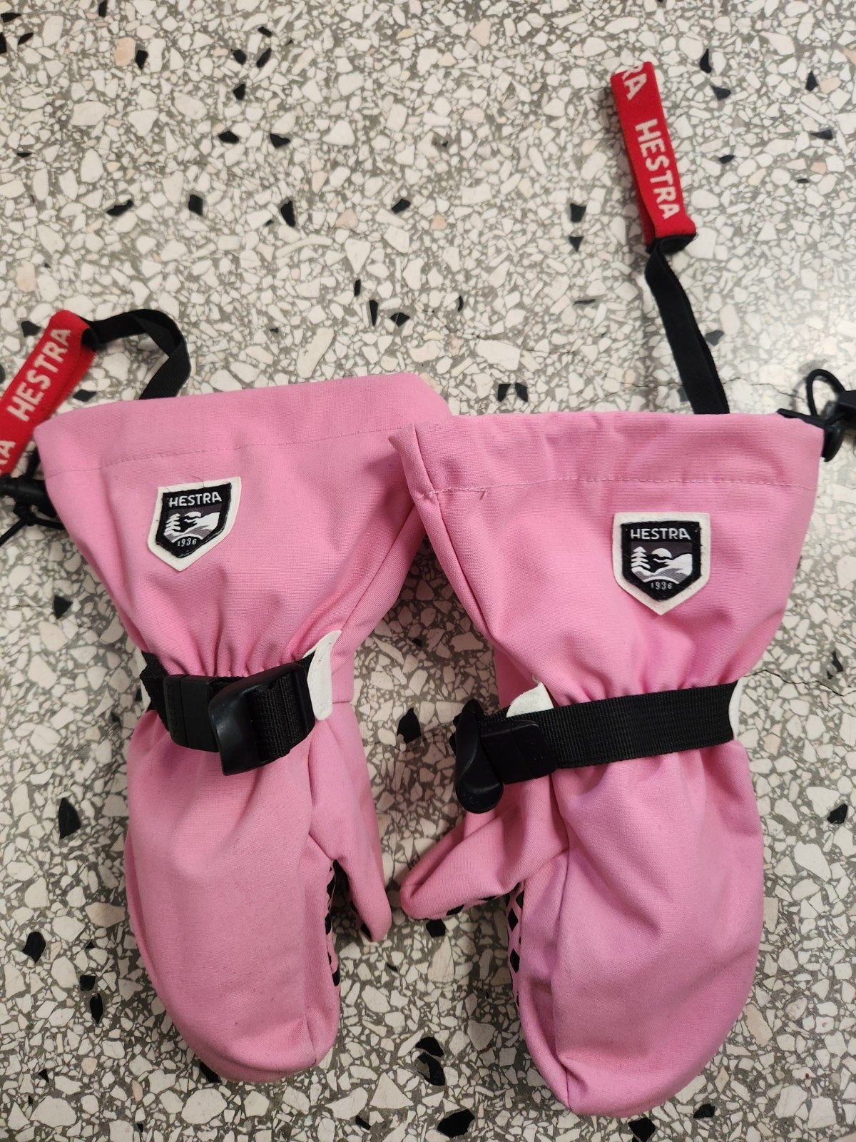Hestra Skihandschoenen Roze Maat 5 met Uitneembare Voering, Kinderen en Baby's, Ophalen of Verzenden, Zo goed als nieuw, Meisje
