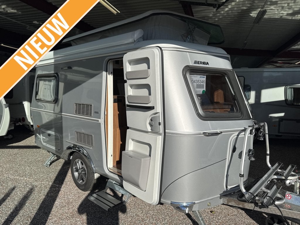 Eriba Touring 420 Legend Ventura Zilver, Standaardzit, Tot en met 2, Schokbreker, Bedrijf