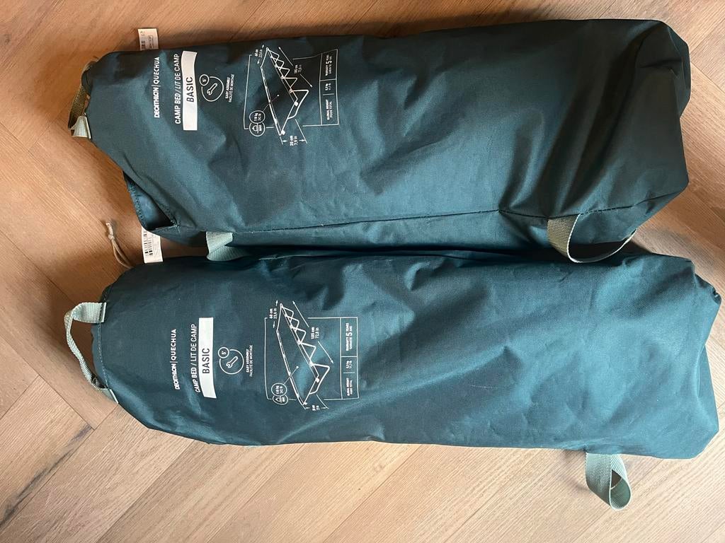 Quechua Basic veldbedden  (2 stuks) - Zo goed als nieuw, Ophalen of Verzenden, Zo goed als nieuw, Overige