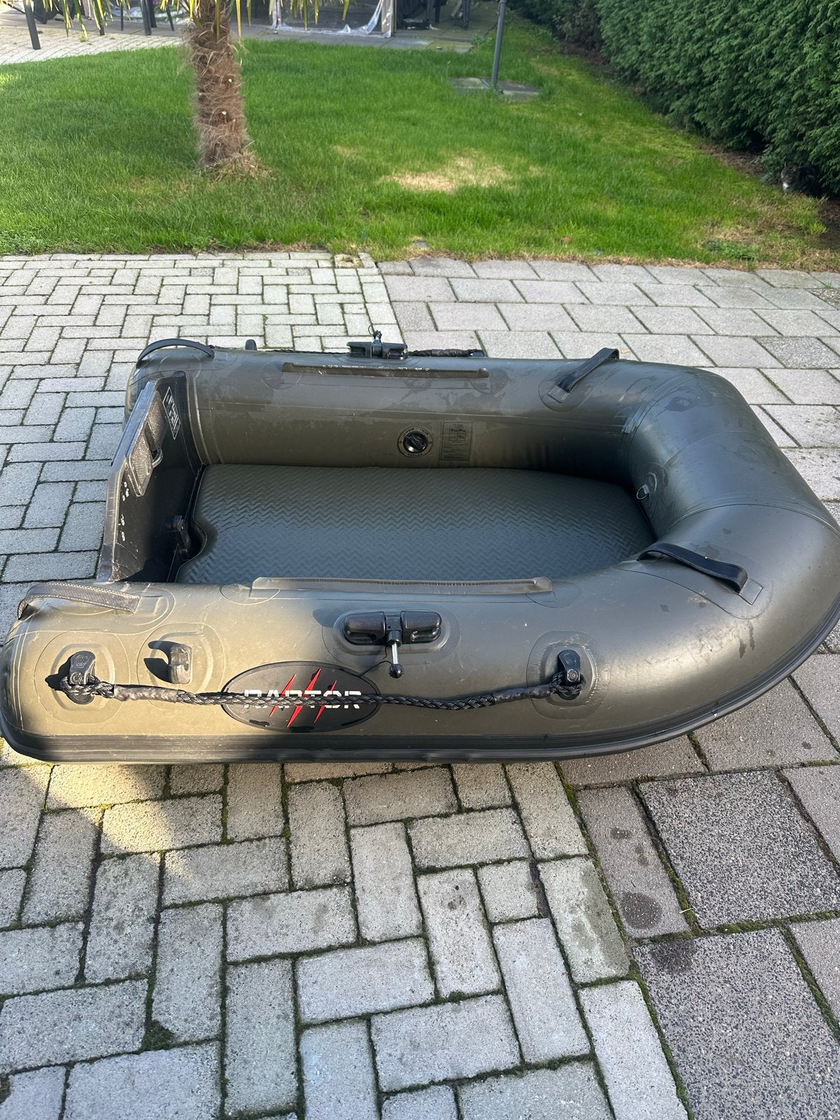 Raptor 160 rubberboot met Minn Kota motor en Raymarine, Aluminium, Inclusief motor, Elektrisch, Zo goed als nieuw