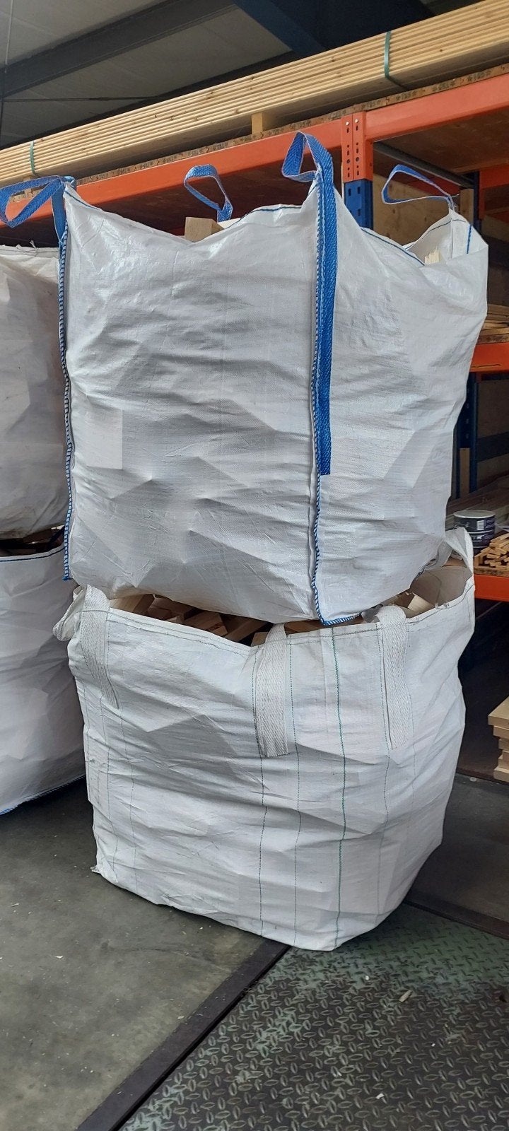Brandhout in bigbags droog vuren, Tuin en Terras, Haardhout, Minder dan 3 m³, Ophalen, Overige houtsoorten, Blokken