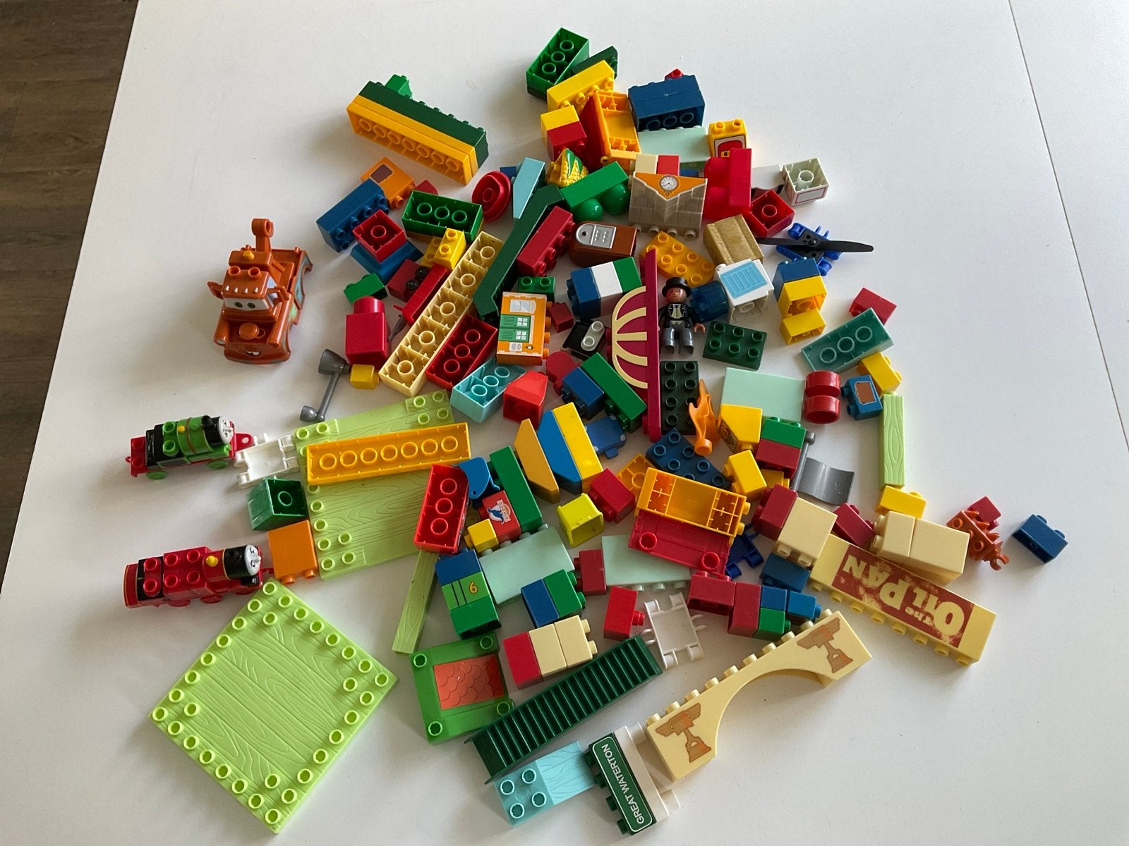 MEGA BLOKS bouwblokken met voertuigen en figuren, Ophalen of Verzenden, Gebruikt, Overige merken