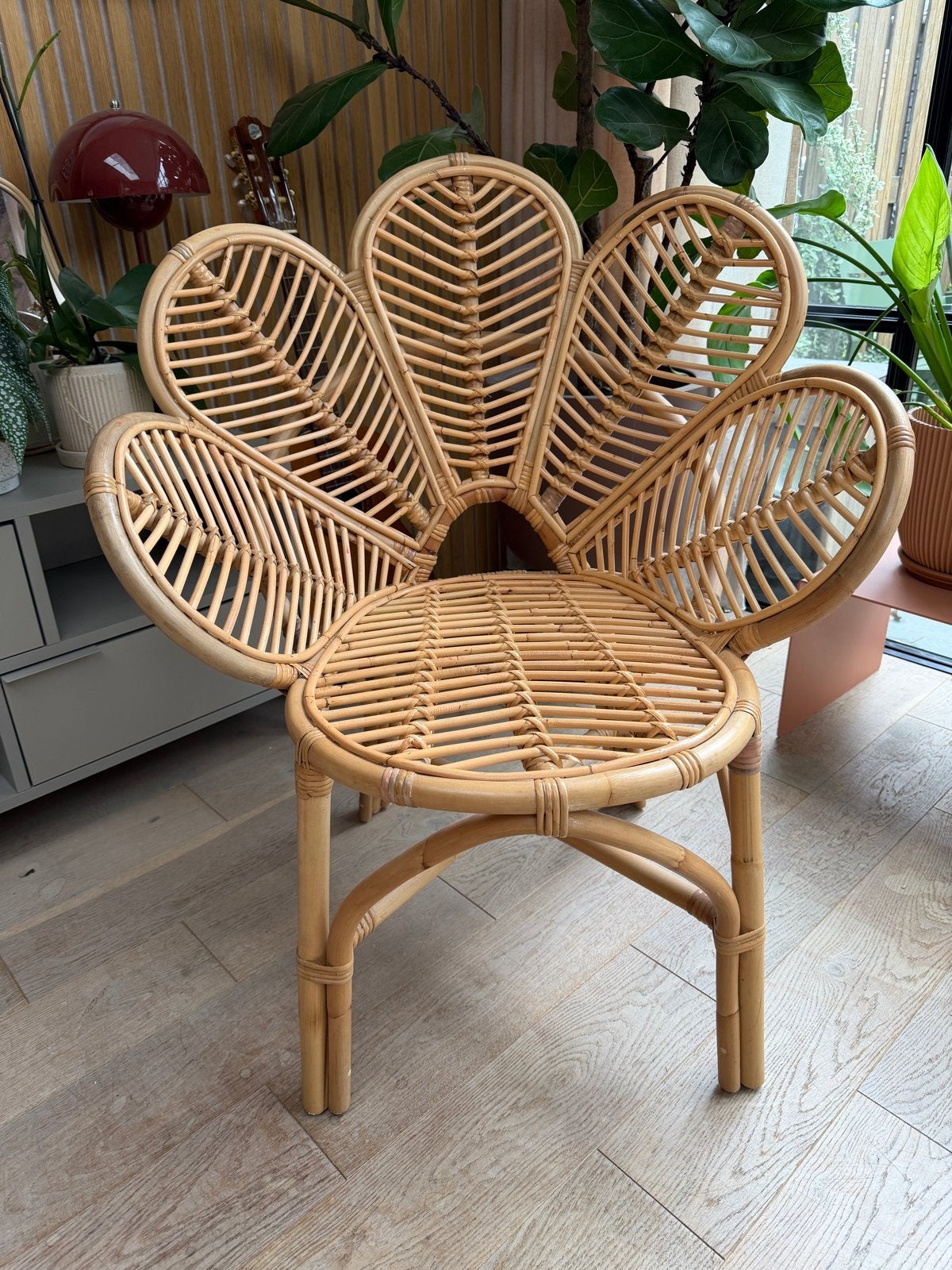 Rotan bloemstoel, Ophalen, Overige kleuren, Riet of Rotan, Zo goed als nieuw