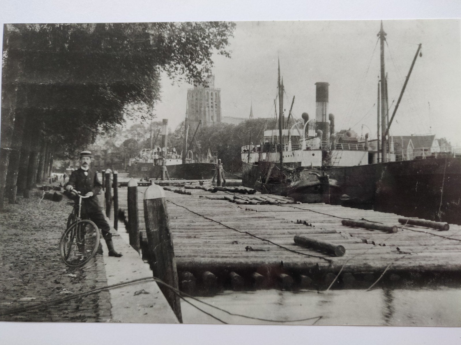 B508 Kalkhaven 23x15, Verzamelen, Foto's en Prenten, Gebruikt, Overige onderwerpen, Voor 1940, Ophalen of Verzenden