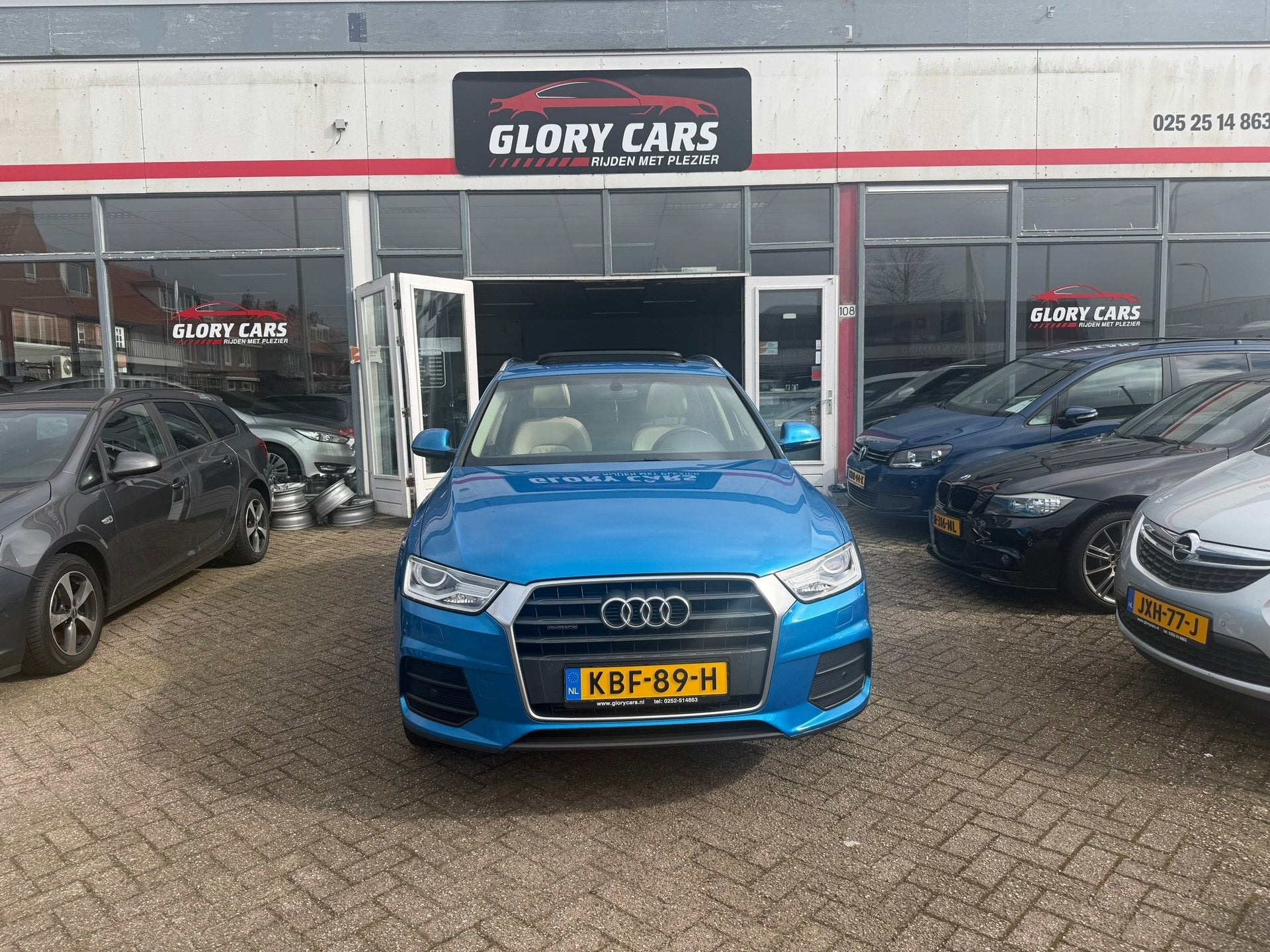 Audi Q3 2.0 TFSI quattroDesign Pro Line Plus AUTOMAAT-PANO-L, Auto's, Audi, 15 km/l, Gebruikt, 1984 cc, Blauw