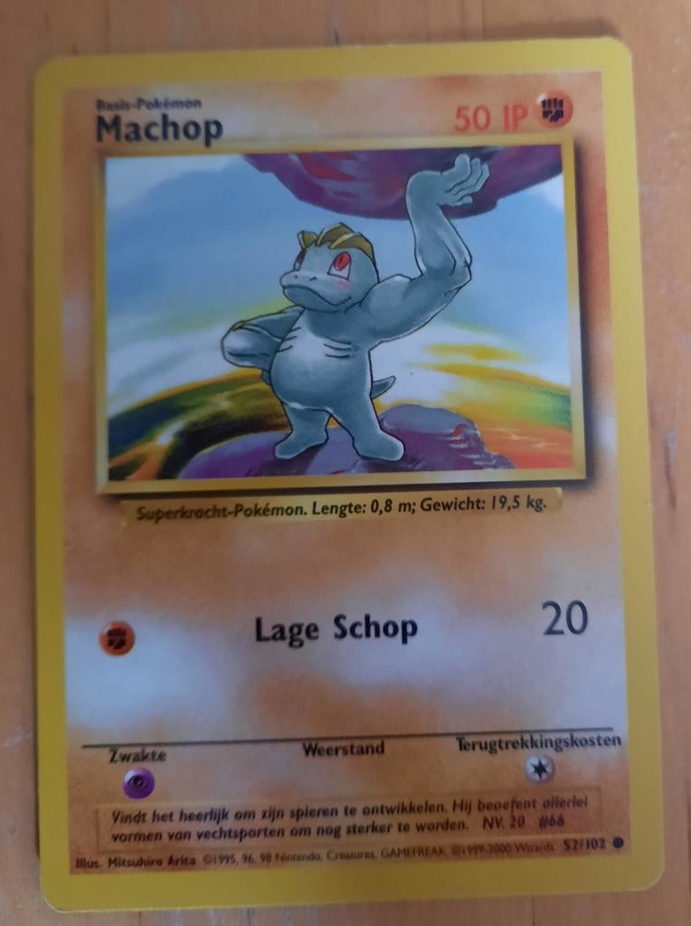 MACHOP 52/192 (NL) - POKÉMON KAART, Ophalen of Verzenden, Nieuw