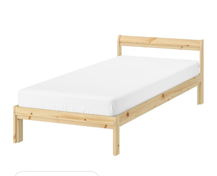 IKEA Neiden Eenpersoonsbed - Hout, 90x200 cm, Ophalen, Gebruikt, 90 cm, 200 cm