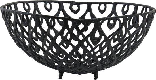 Light & Living Schaal Galuxa - Zwart - Ø39cm, Overige materialen, Schaal, Rond, Nieuw