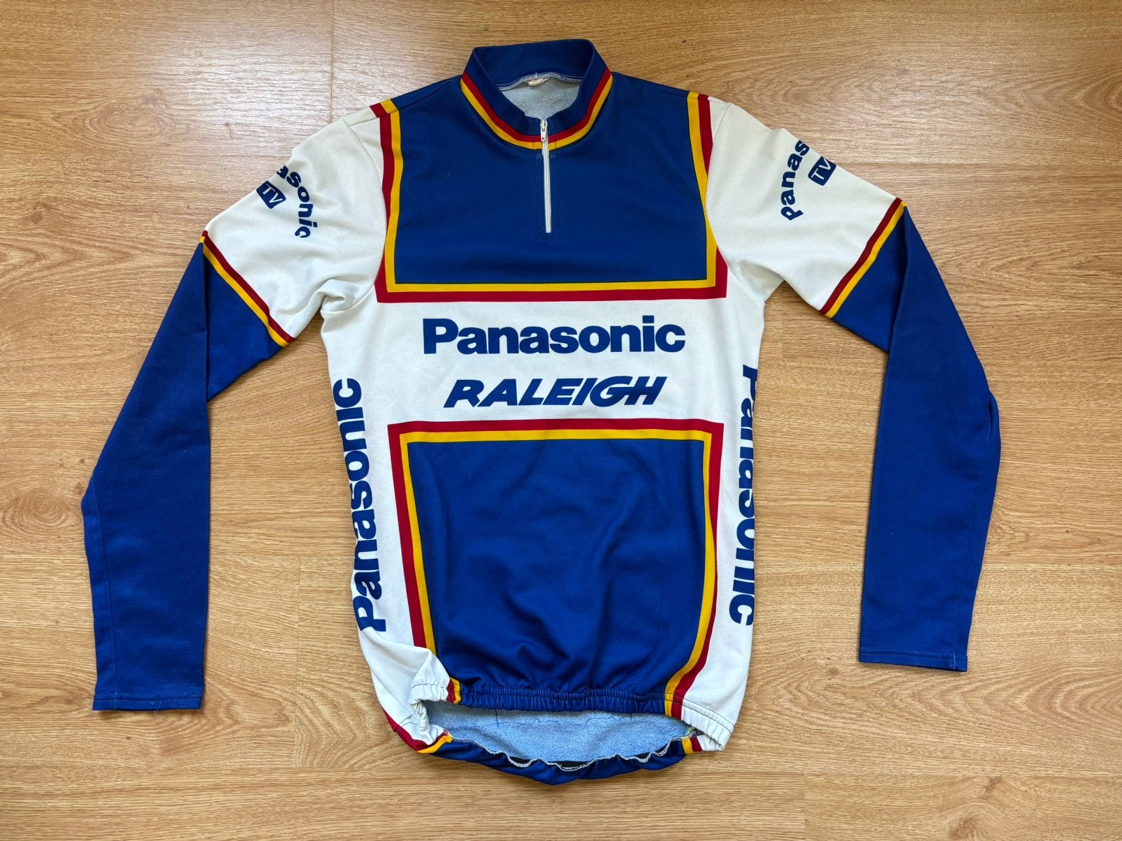 Vintage wielershirt koerstrui Panasonic Raleigh, Fietsen en Brommers, Ophalen of Verzenden, Zo goed als nieuw, Bovenkleding