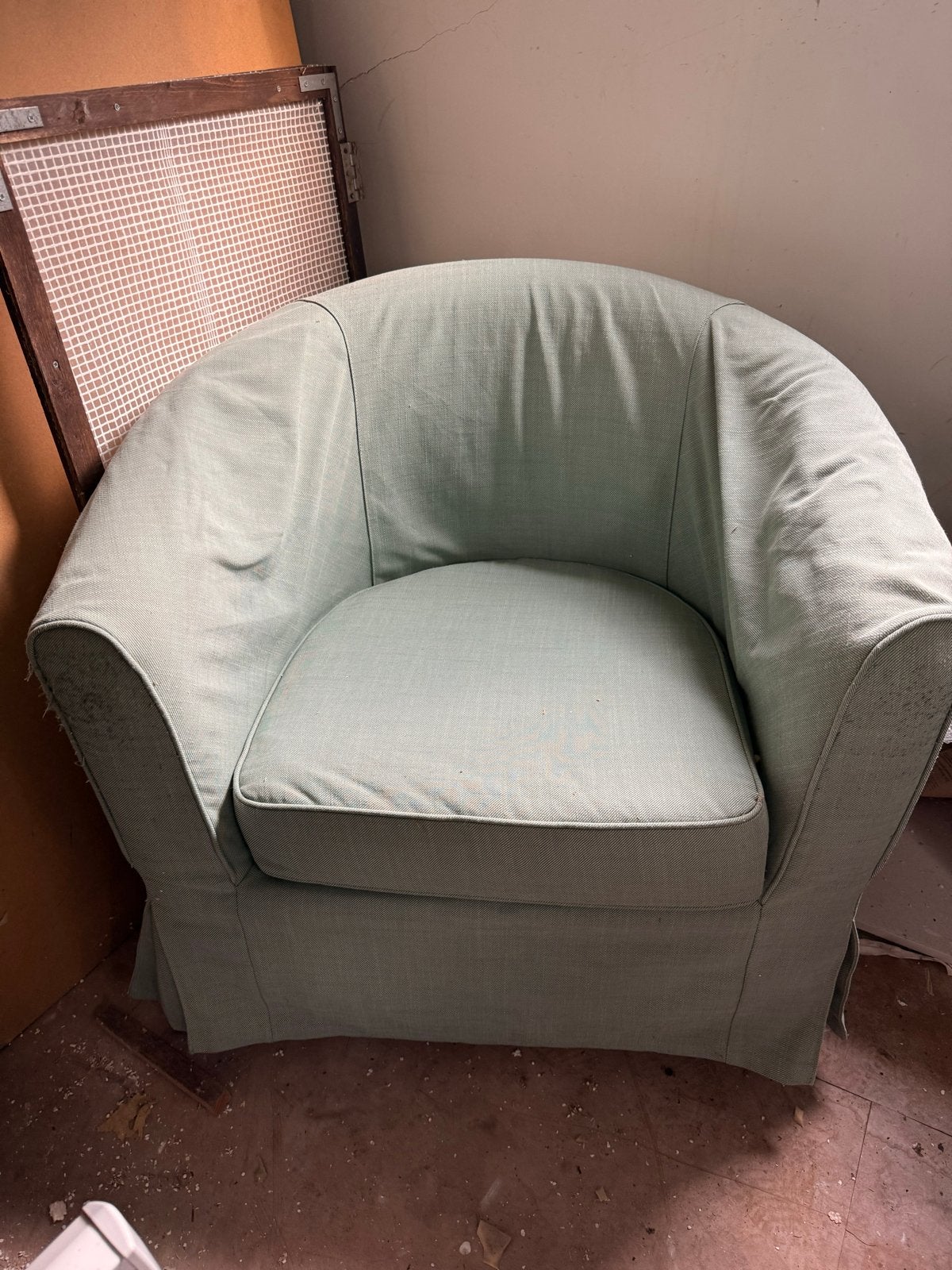 Ikea Tullsta / Ektorp - Lichtgroen, Ophalen, Gebruikt, Stof, 75 tot 100 cm