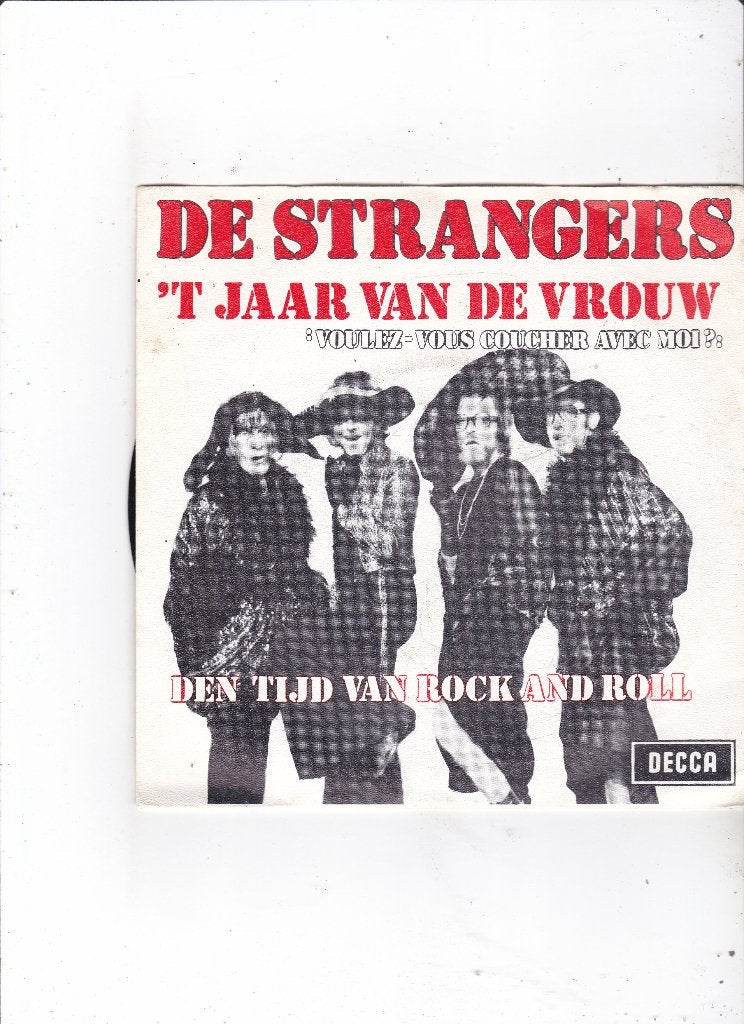 Single De Strangers - 't jaar van de vrouw, Cd's en Dvd's, Vinyl Singles, Ophalen of Verzenden, Gebruikt, 7 inch, Nederlandstalig