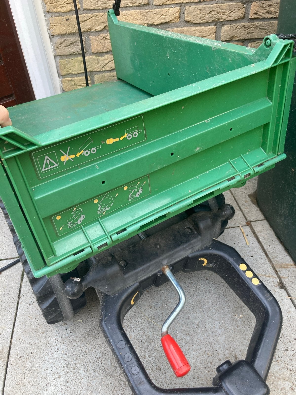 John Deere traptractor met aanhanger, Ophalen, Gebruikt, Trapvoertuig