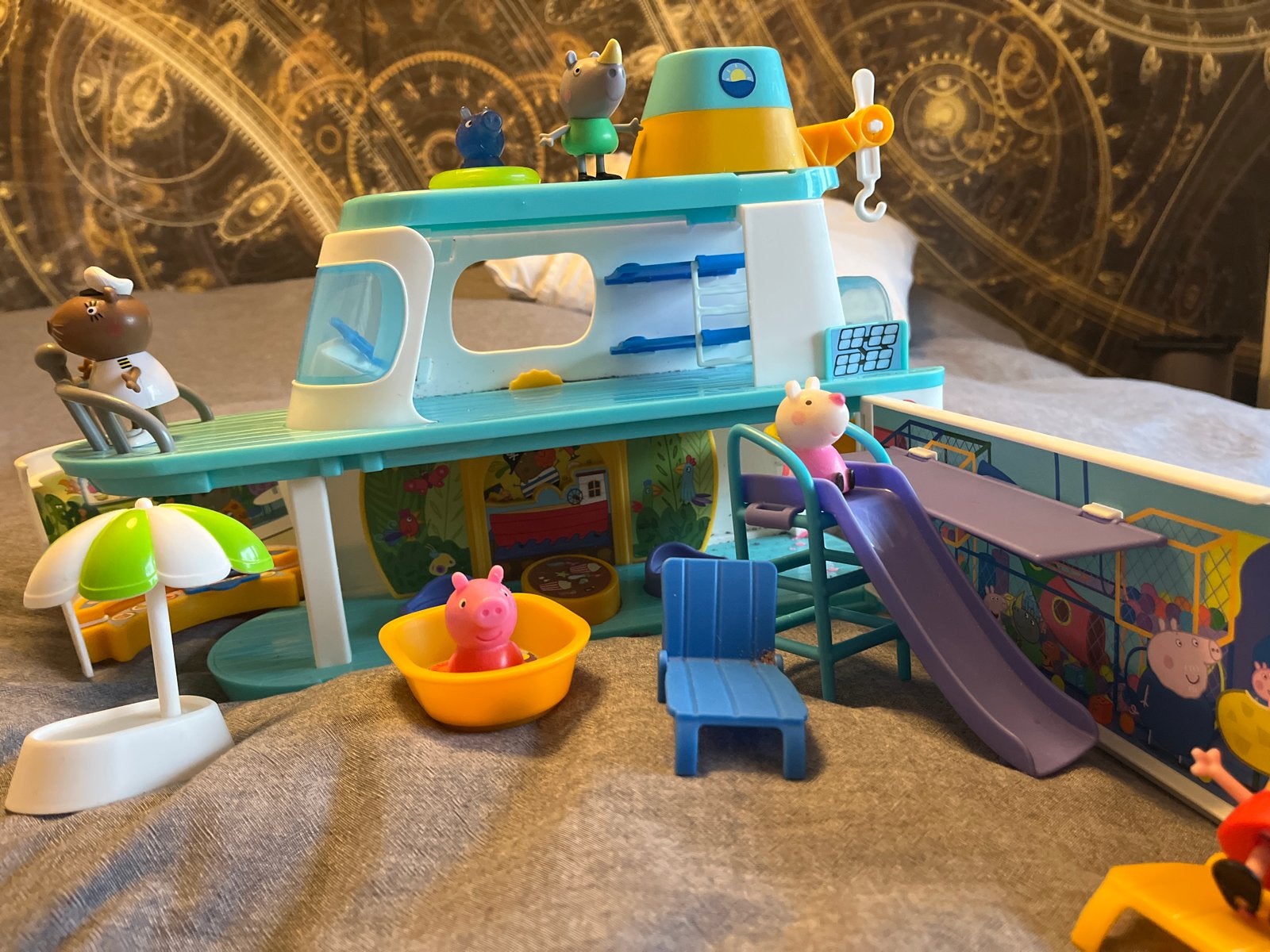 Peppa Pig Cruise Schip Speelset met Figuren en Accessoires, Ophalen of Verzenden, Gebruikt