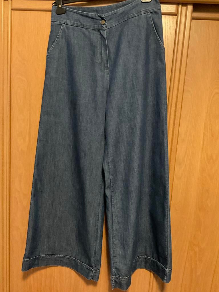 Anna Dani Palazzo spijkerbroek maat L, Kleding | Dames, Ophalen of Verzenden, Zo goed als nieuw, Blauw, W30 - W32 (confectie 38/40)