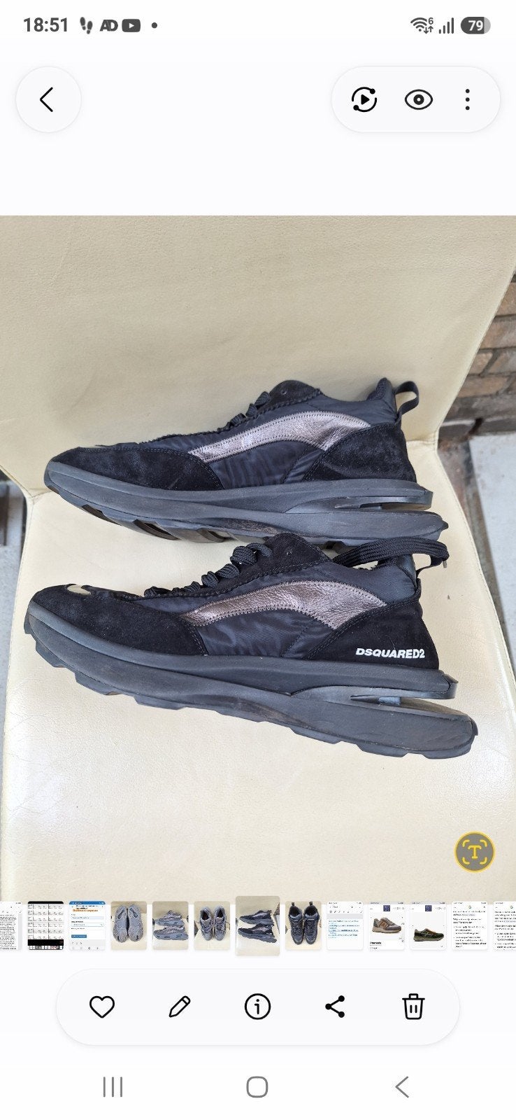 DSQUARED2, Ophalen, Dsquared2, Zwart, Sneakers of Gympen
