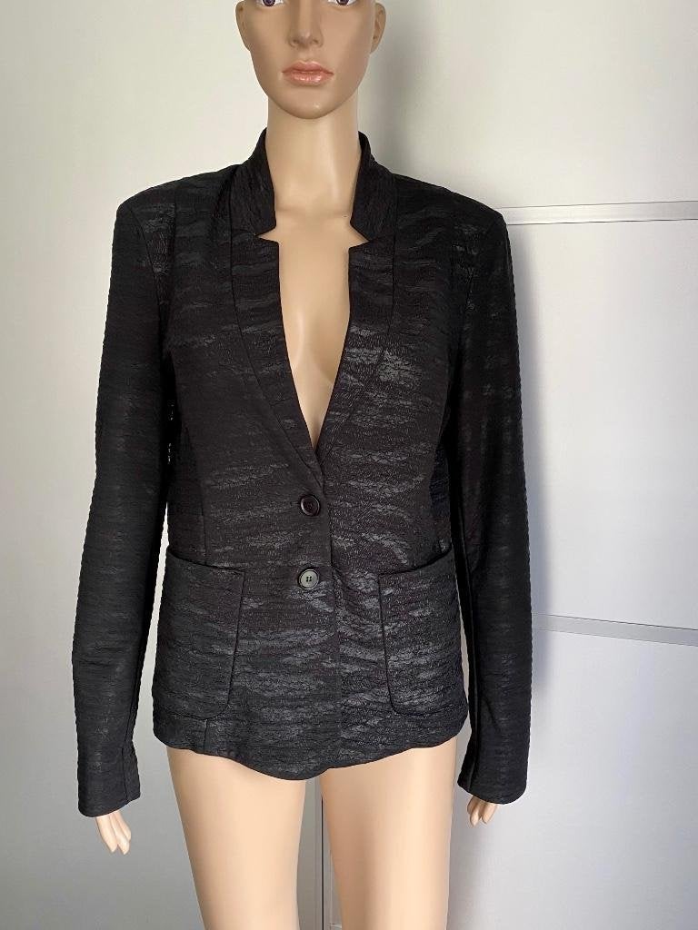 H789 Expresso: maat 40=M jasje blazer colbert vest zwart, Maat 38/40 (M), Expresso, Zwart, Ophalen of Verzenden