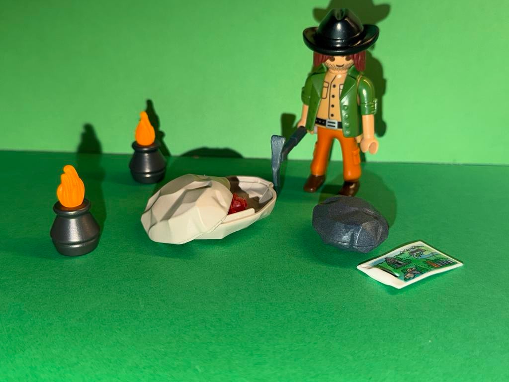 Mrt 067: playmobil set 5384: schattenjager, Ophalen of Verzenden, Gebruikt, Los playmobil