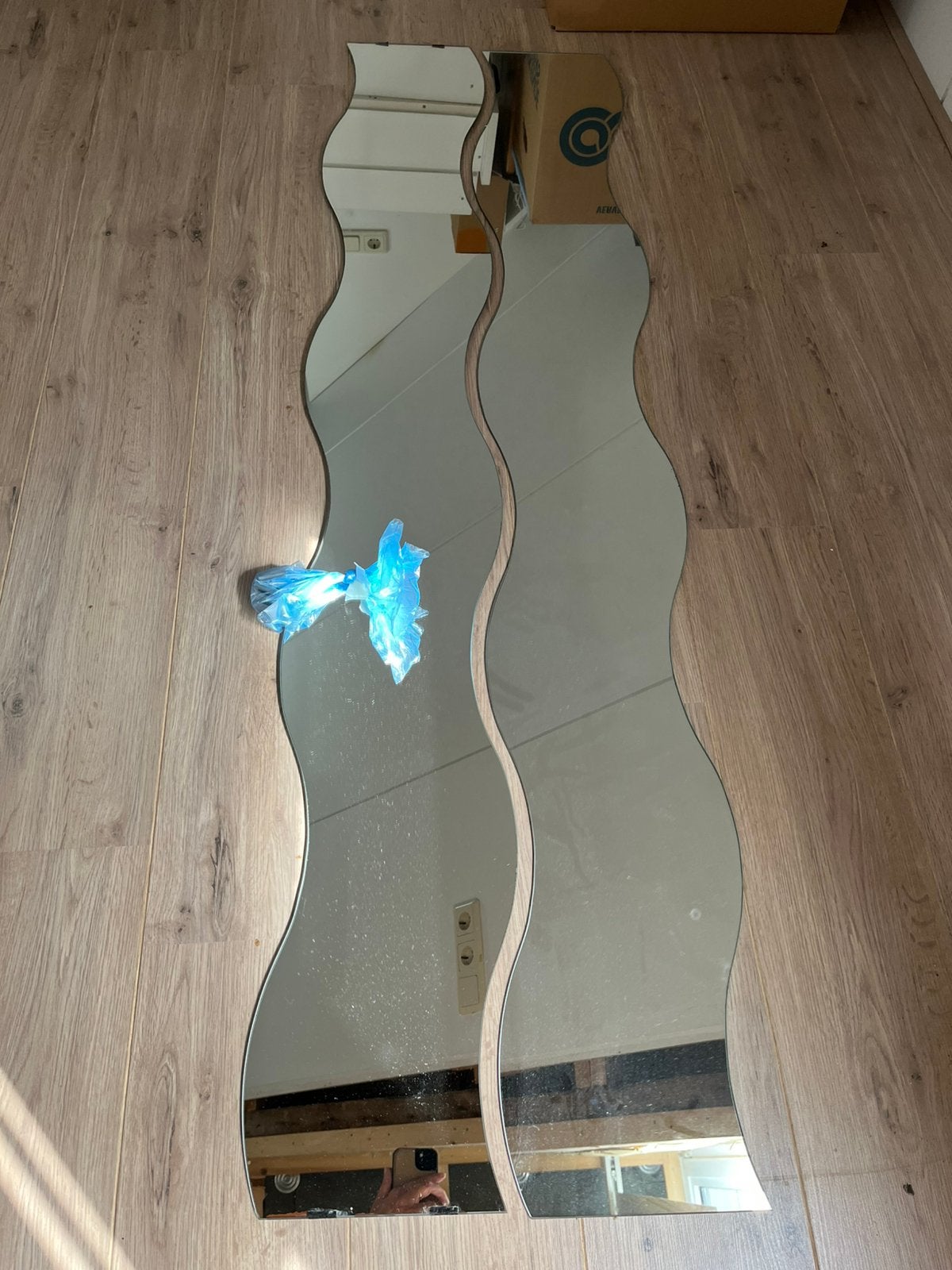 IKEA wave spiegels Krabb, Ophalen, Minder dan 50 cm, Gebruikt, 150 tot 200 cm