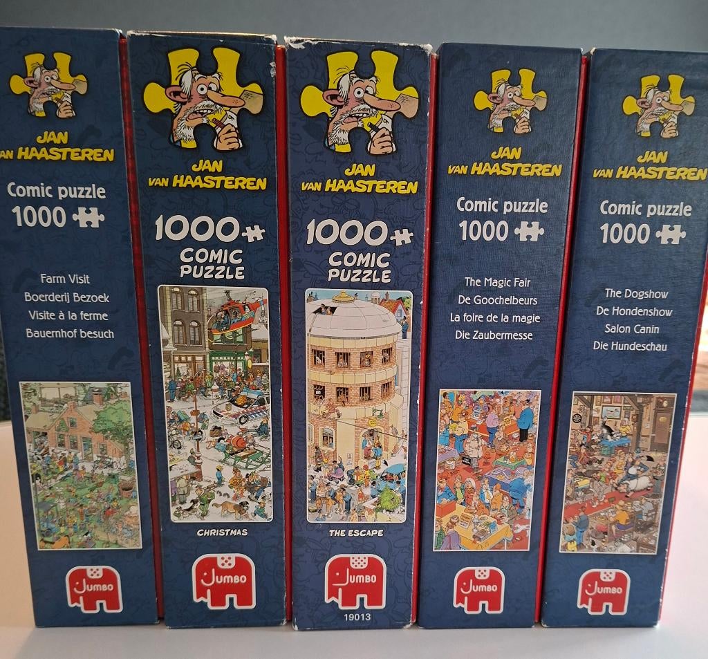 Jan van Haasteren puzzels, Hobby en Vrije tijd, Denksport en Puzzels, Ophalen, 500 t/m 1500 stukjes, Zo goed als nieuw