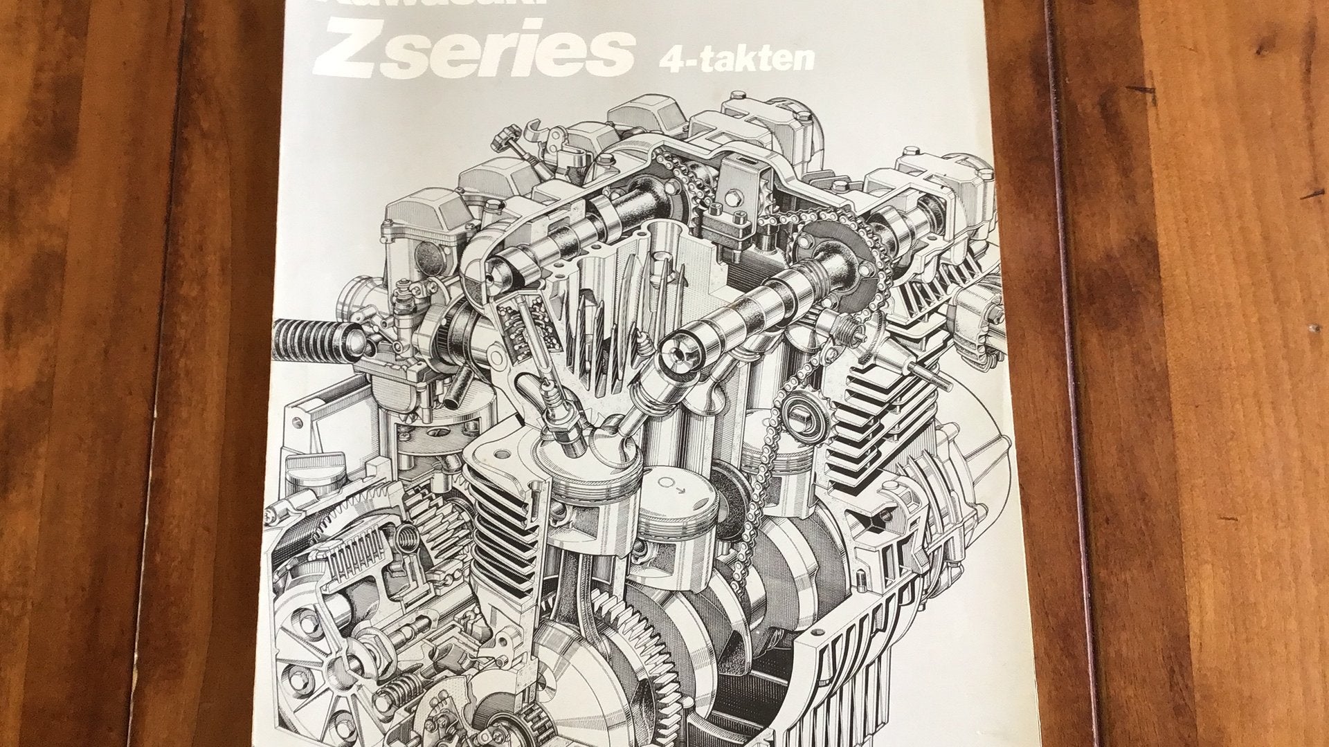 Kawasaki Z1R/ Zserie 4 takten folder, Ophalen of Verzenden, Zo goed als nieuw