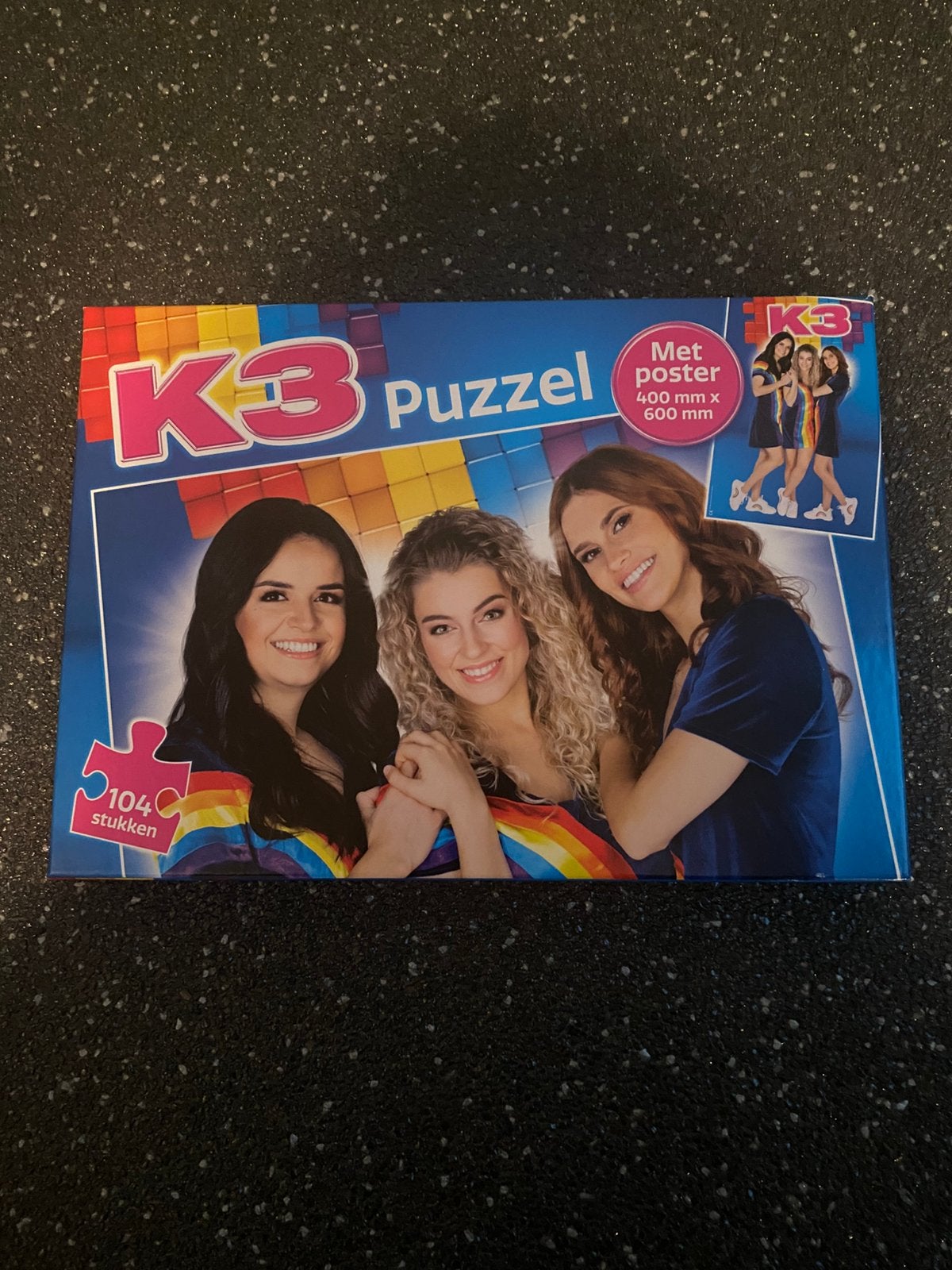 K3 puzzel 104 stukjes, Verzenden, Meer dan 50 stukjes, Gebruikt, 6 jaar of ouder