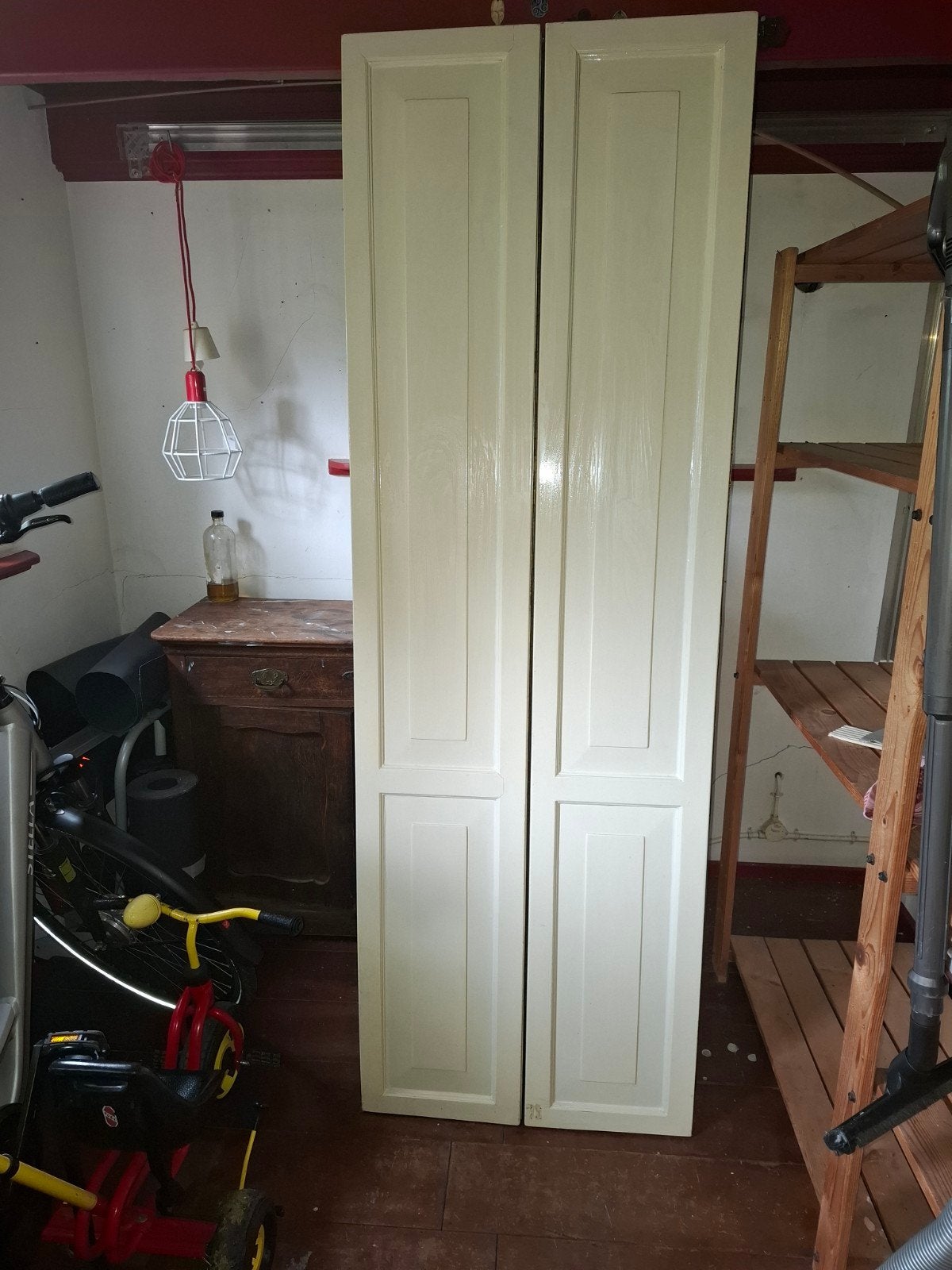 Vouwdeur, Ophalen, Binnendeur, 200 tot 215 cm, Vouwdeur