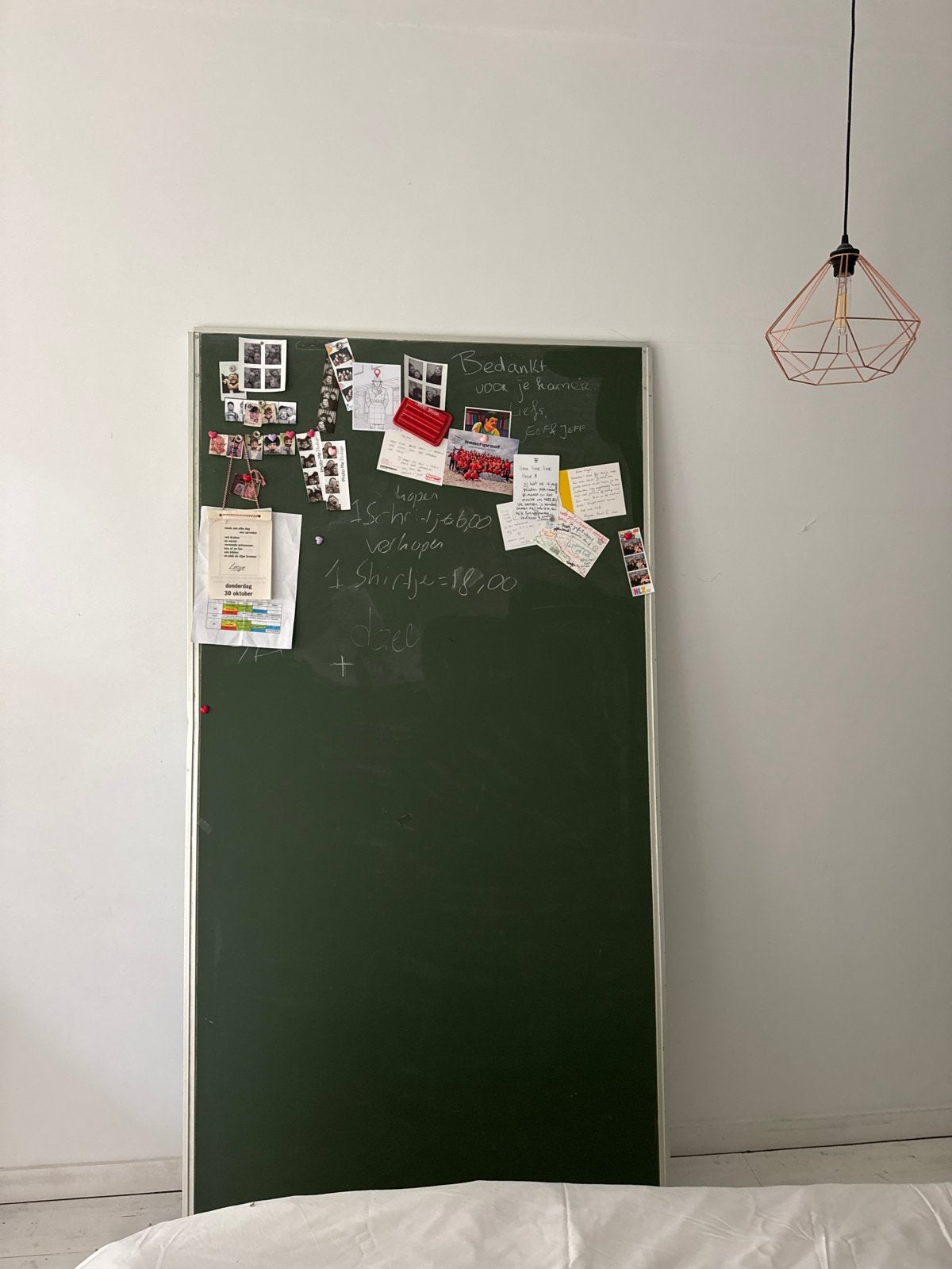 Origineel vintage groen schoolbord, Diversen, Schoolborden, Ophalen, Gebruikt, Krijtbord