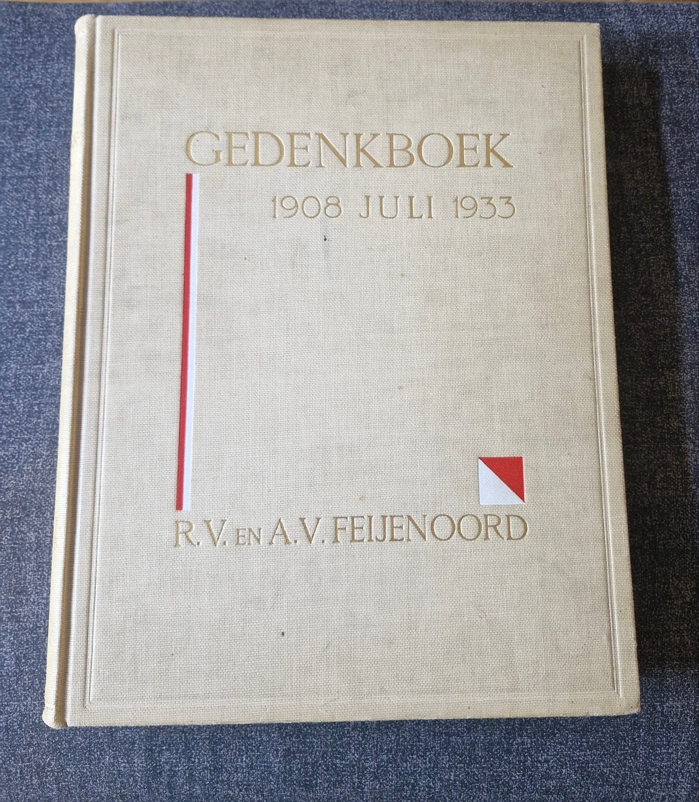 Zeldzaam Feyenoord Jubileumboek 1933 + Brief -, Boeken, Ophalen of Verzenden, Gelezen, Balsport