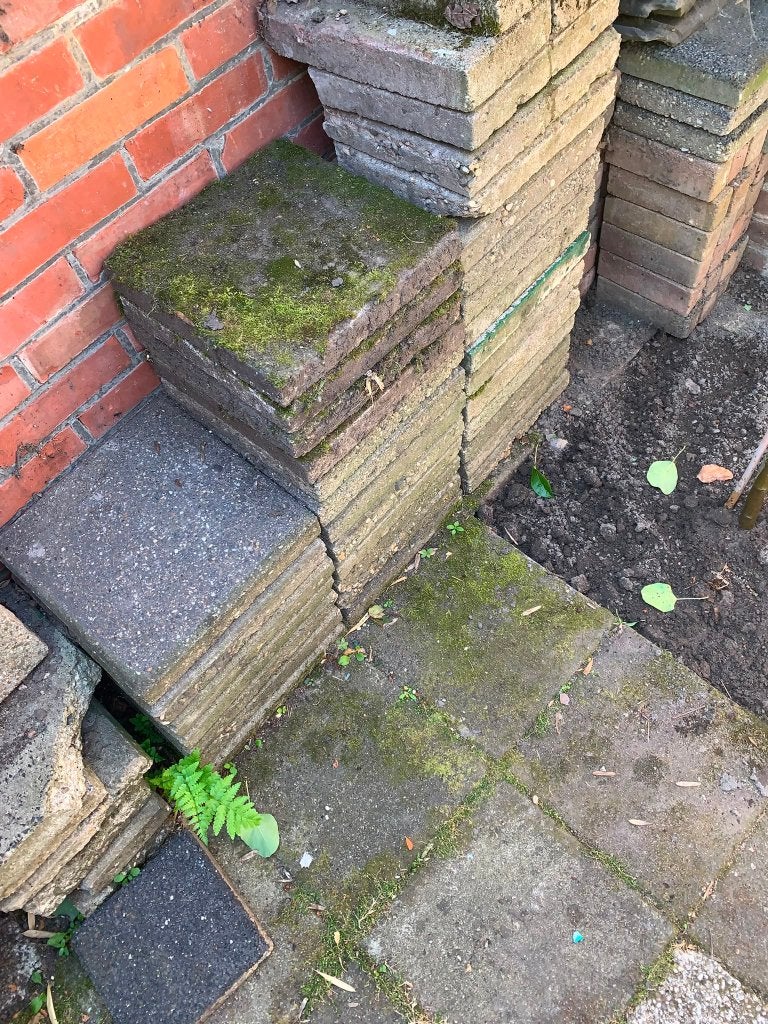 stoeptegels, Ophalen, Gebruikt, Overige typen, Minder dan 5 m²