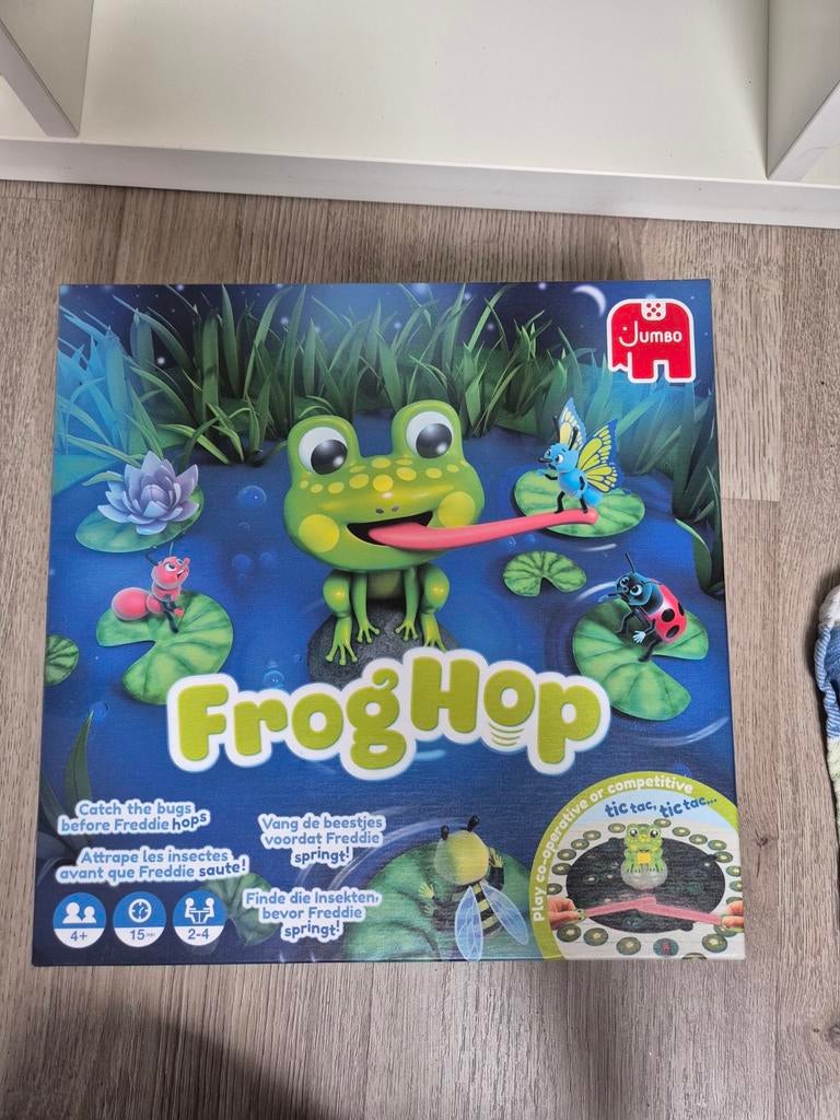 Frog Hop - Vang de beestjes voordat Freddie springt!, Hobby en Vrije tijd, Gezelschapsspellen | Overige, Een of twee spelers, Ophalen of Verzenden