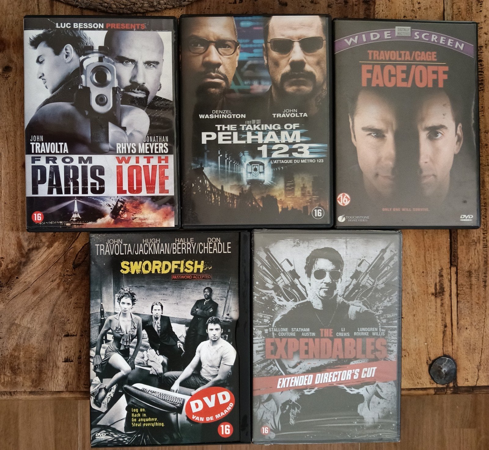John Travolta DVD Collectie: 5 Actiethrillers, Ophalen, Vanaf 16 jaar, Nederlands, Actiethriller
