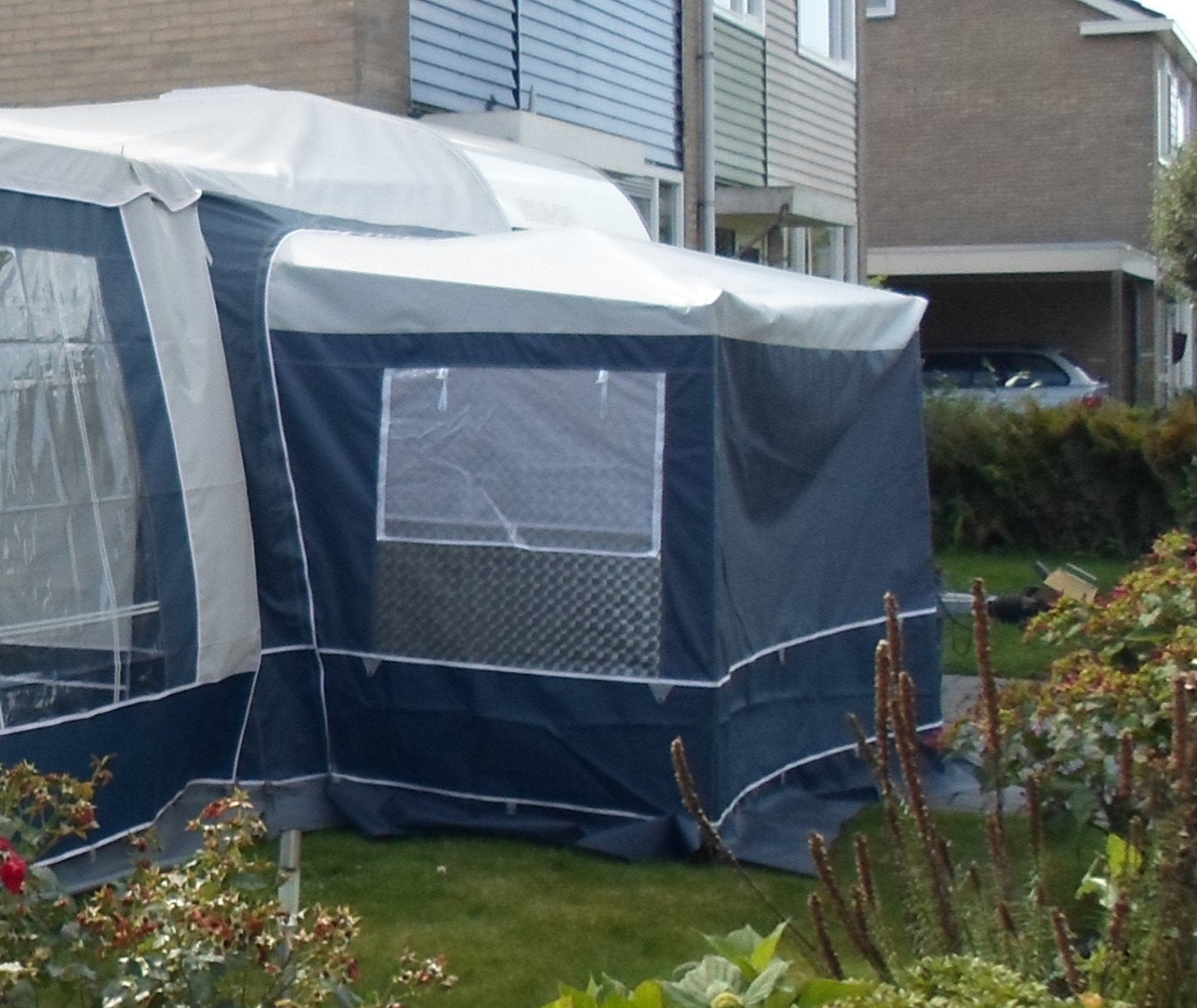 Dorema uitbouw met stalen frame en binnentent., Ophalen of Verzenden