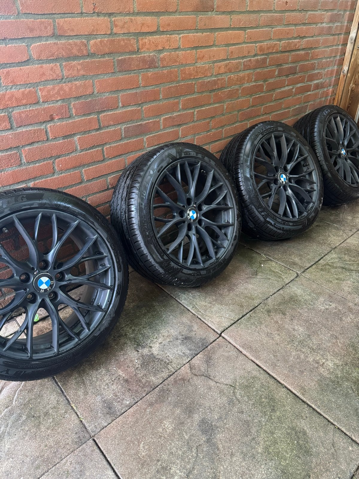 BMW 405m velgen 18 inch met nieuwe zomerbanden - 225/45 R18, Auto-onderdelen, Banden en Velgen, Ophalen, 18 inch, Banden en Velgen