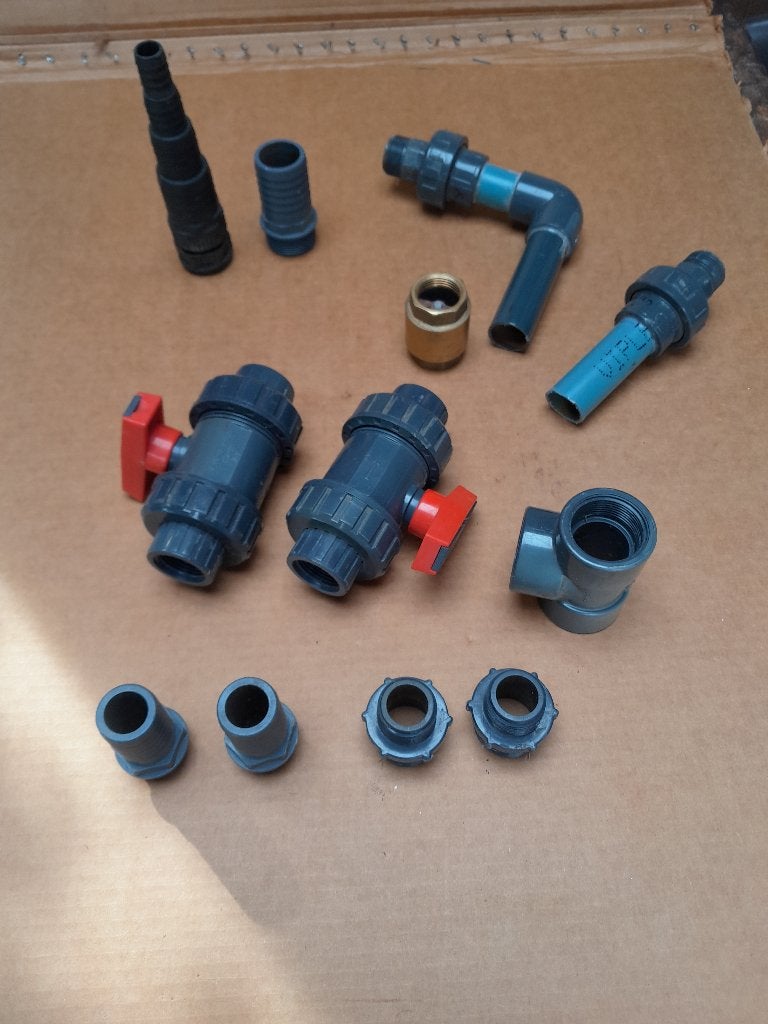 div pvc aansluitstukken beregening 1"  32mm, Gebruikt, Pvc, Overige typen, Minder dan 2 meter