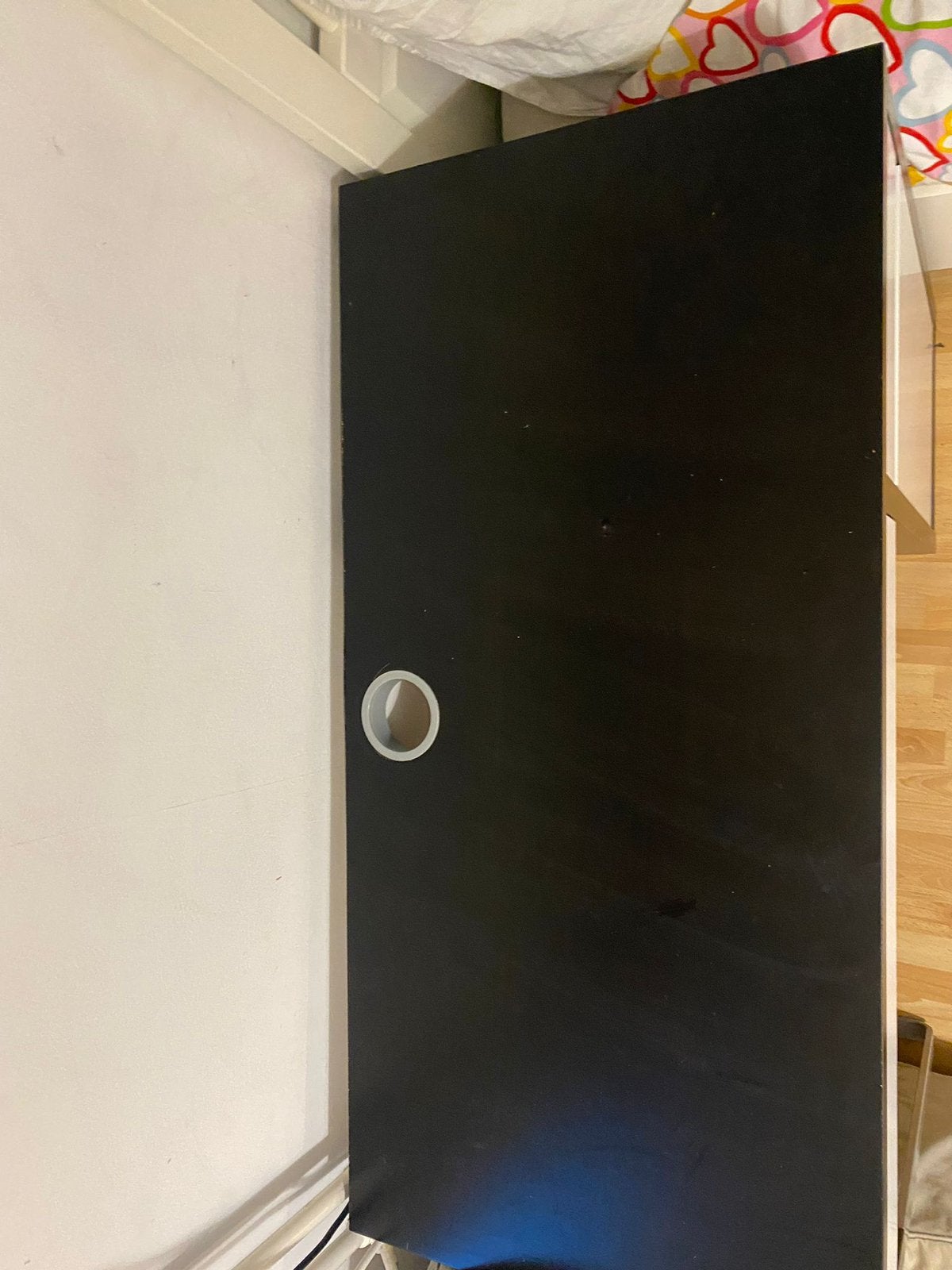 Zwart wit bureau, Ophalen, Gebruikt, Binnendeur, 200 tot 215 cm