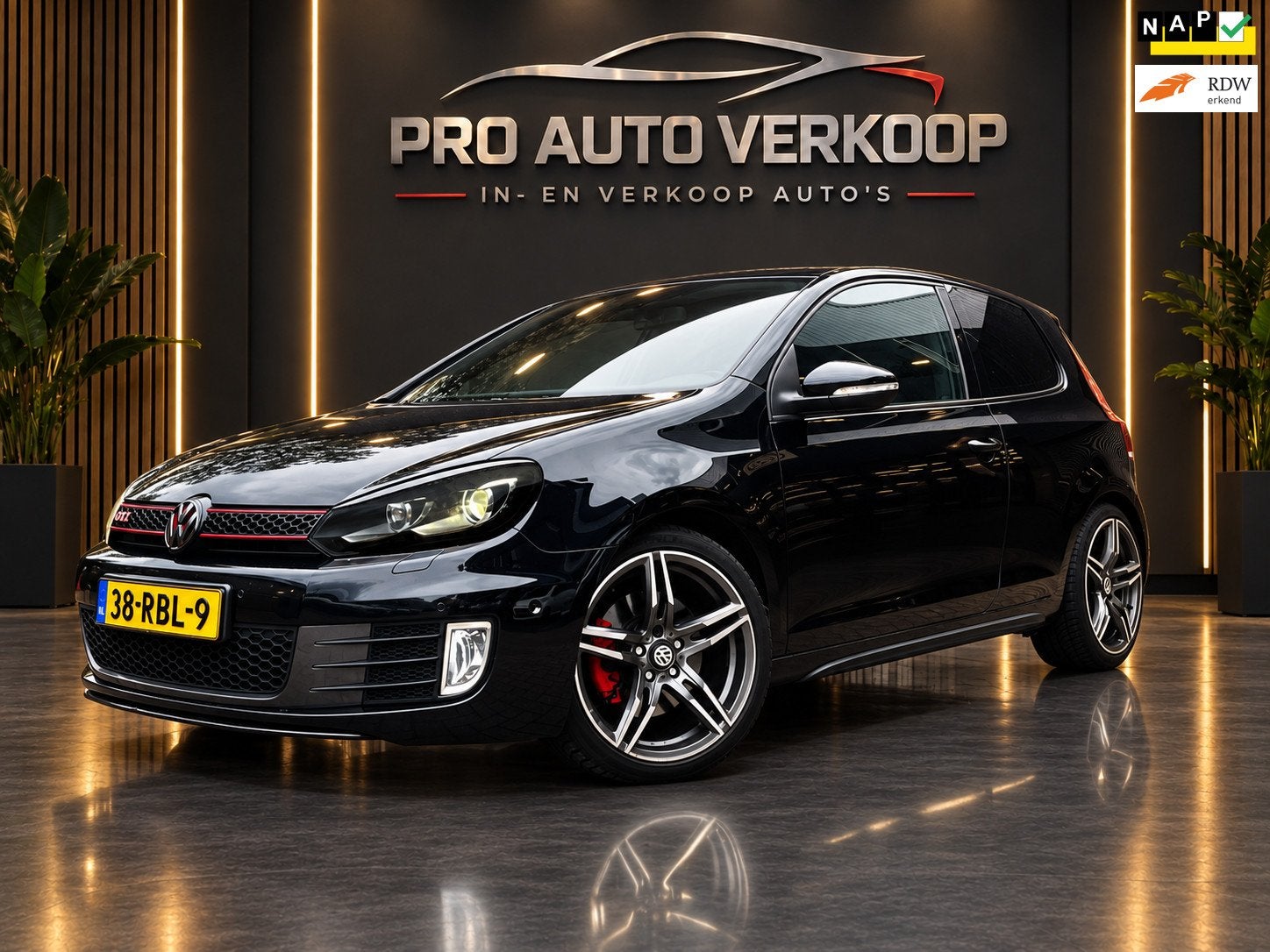 Volkswagen Golf 2.0 GTI, Euro 5, Gebruikt, Zwart, Bedrijf