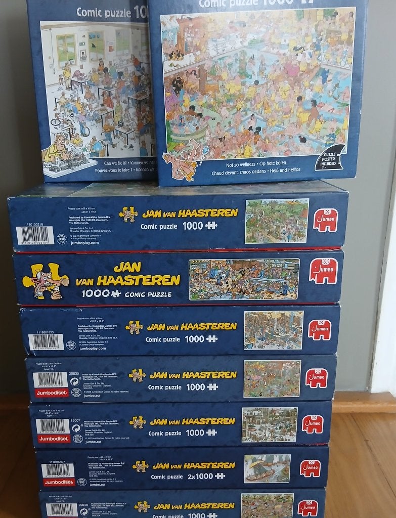 Jan van Haasteren puzzels, Ophalen of Verzenden, 500 t/m 1500 stukjes, Zo goed als nieuw, Legpuzzel