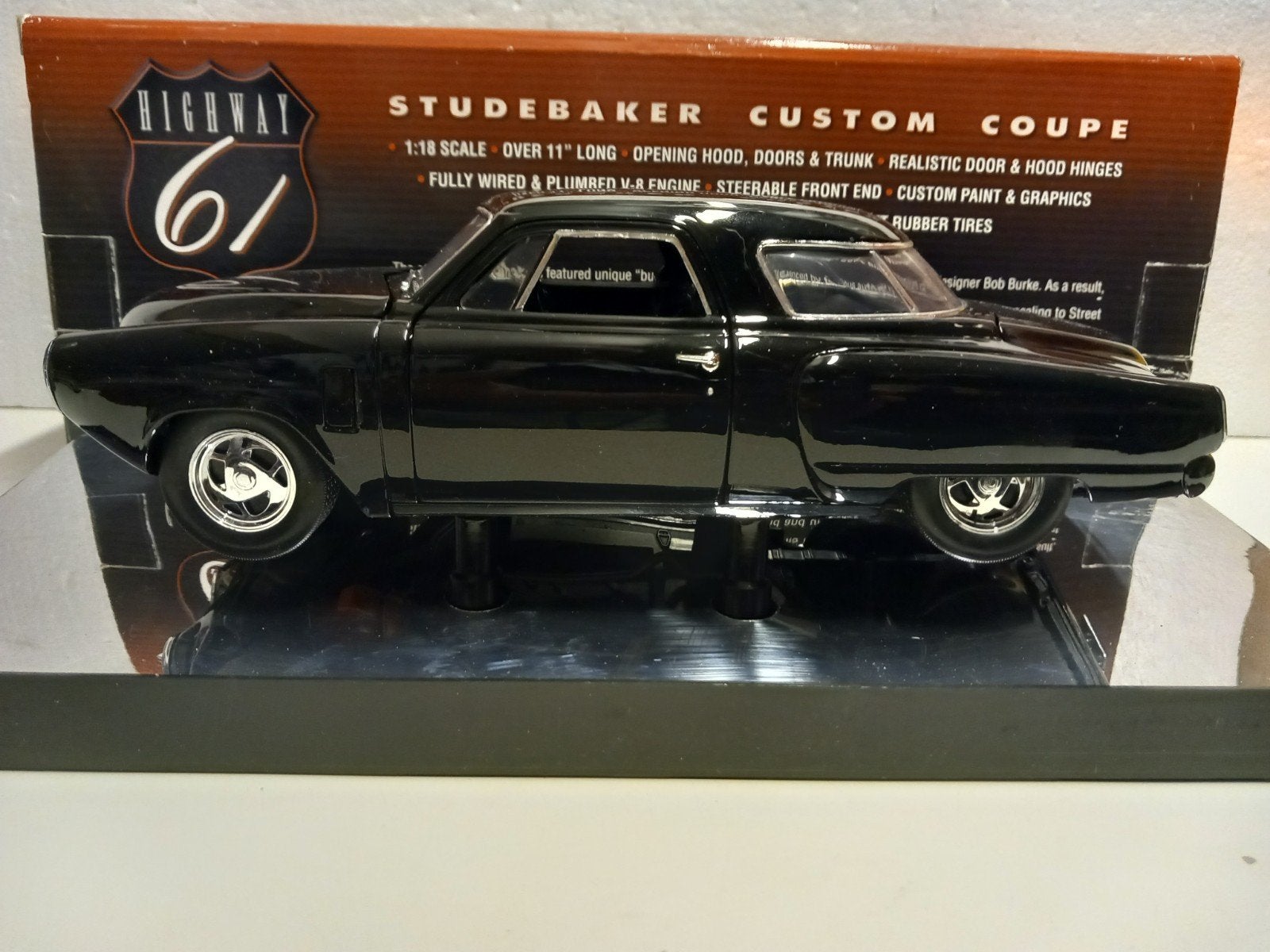 Studebaker Champion Custom piano black Highway61 1:18 KRD, Ophalen of Verzenden, Zo goed als nieuw, Auto, Overige merken