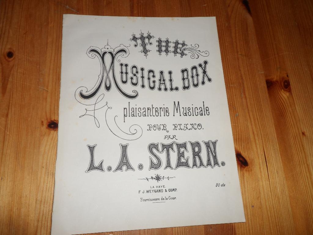 Musical box - l. A. Stern, Muziek en Instrumenten, Gebruikt, Ophalen of Verzenden, Artiest of Componist, Piano