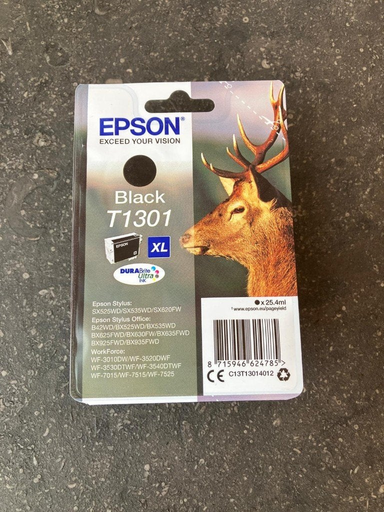 Epson T1301 XL Inktjet Cartridge Zwart, Ophalen of Verzenden, Nieuw, Cartridge, Epson