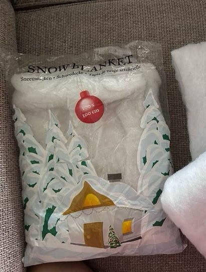 Sneeuwdeken decoratie kerst sneeuw deken, Diversen, Ophalen of Verzenden, Zo goed als nieuw